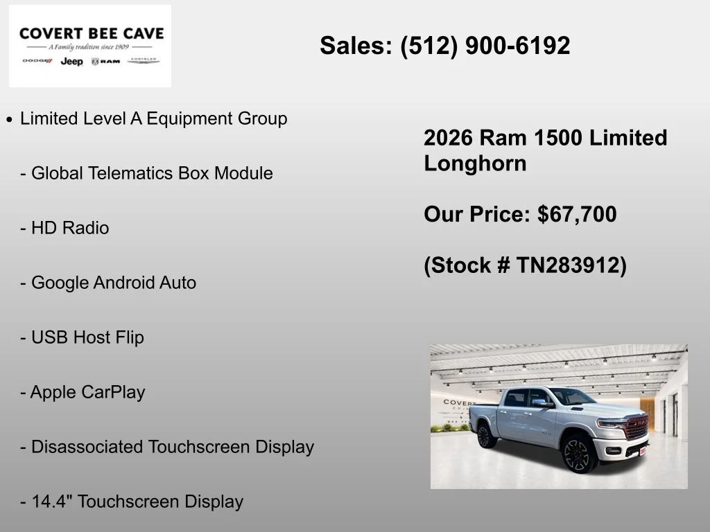 New 2026 Ivory White Tri-Coat Pearl-Coat Exterior Paint RAM Limited image 19