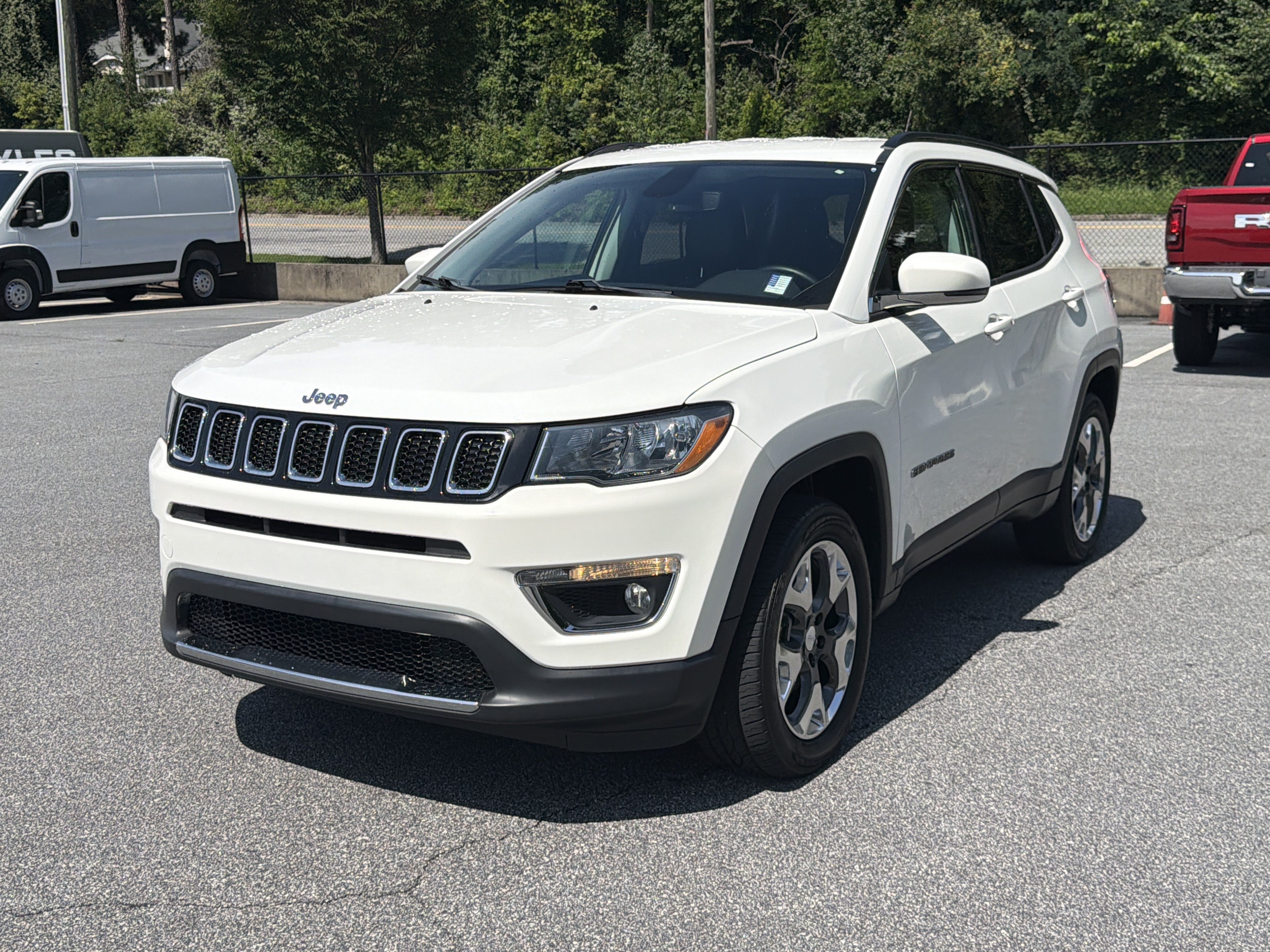 Used 2019 White Clearcoat Jeep Limited image 3