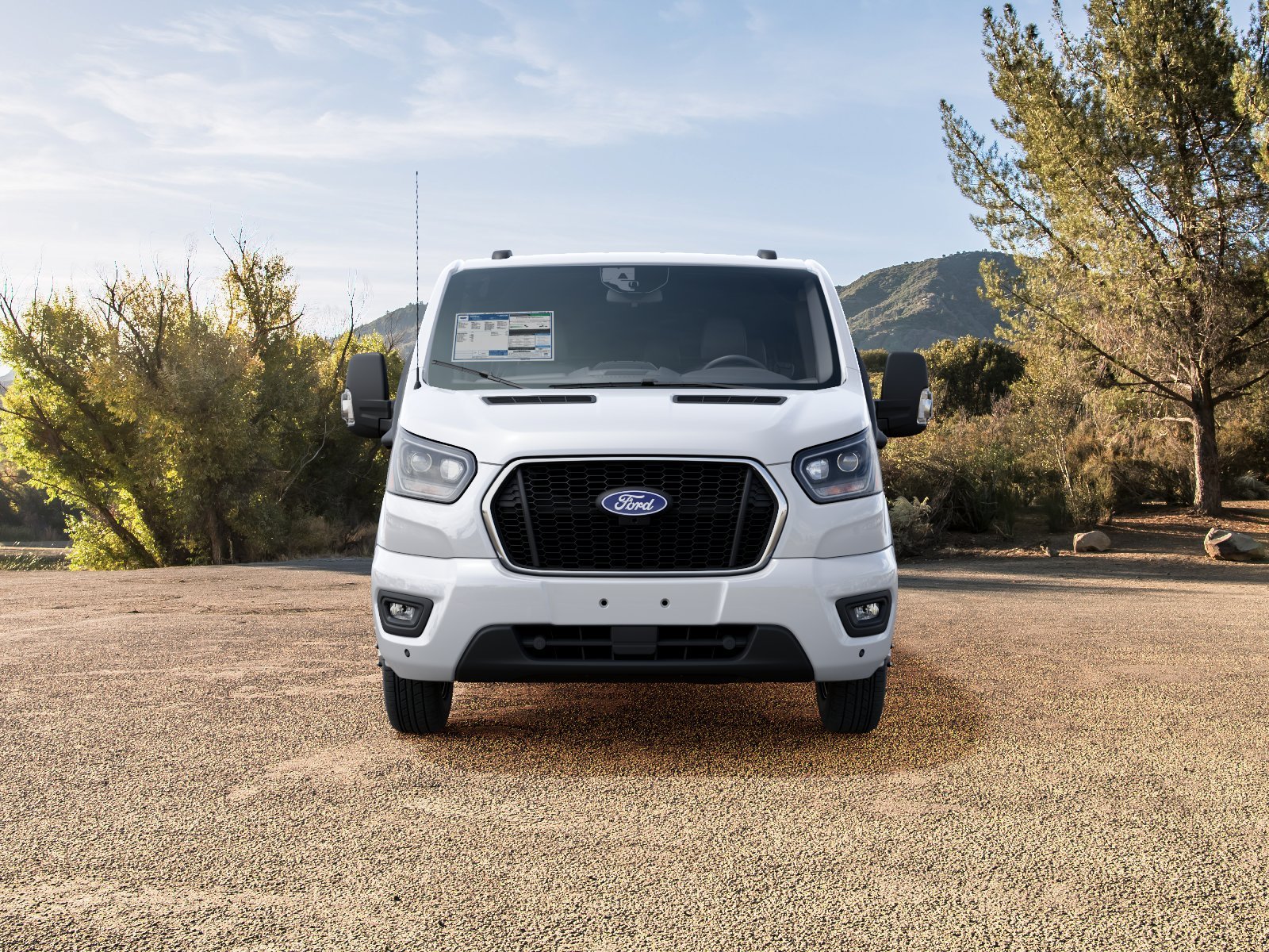 New 2027 Oxford White Ford Passenger Van XLT image 3