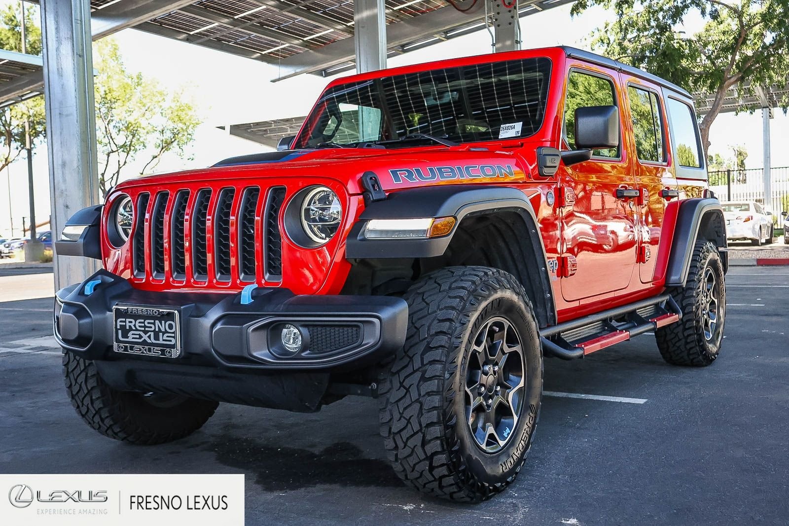 Used 2021 Red Jeep Unlimited Rubicon 4xe image 3