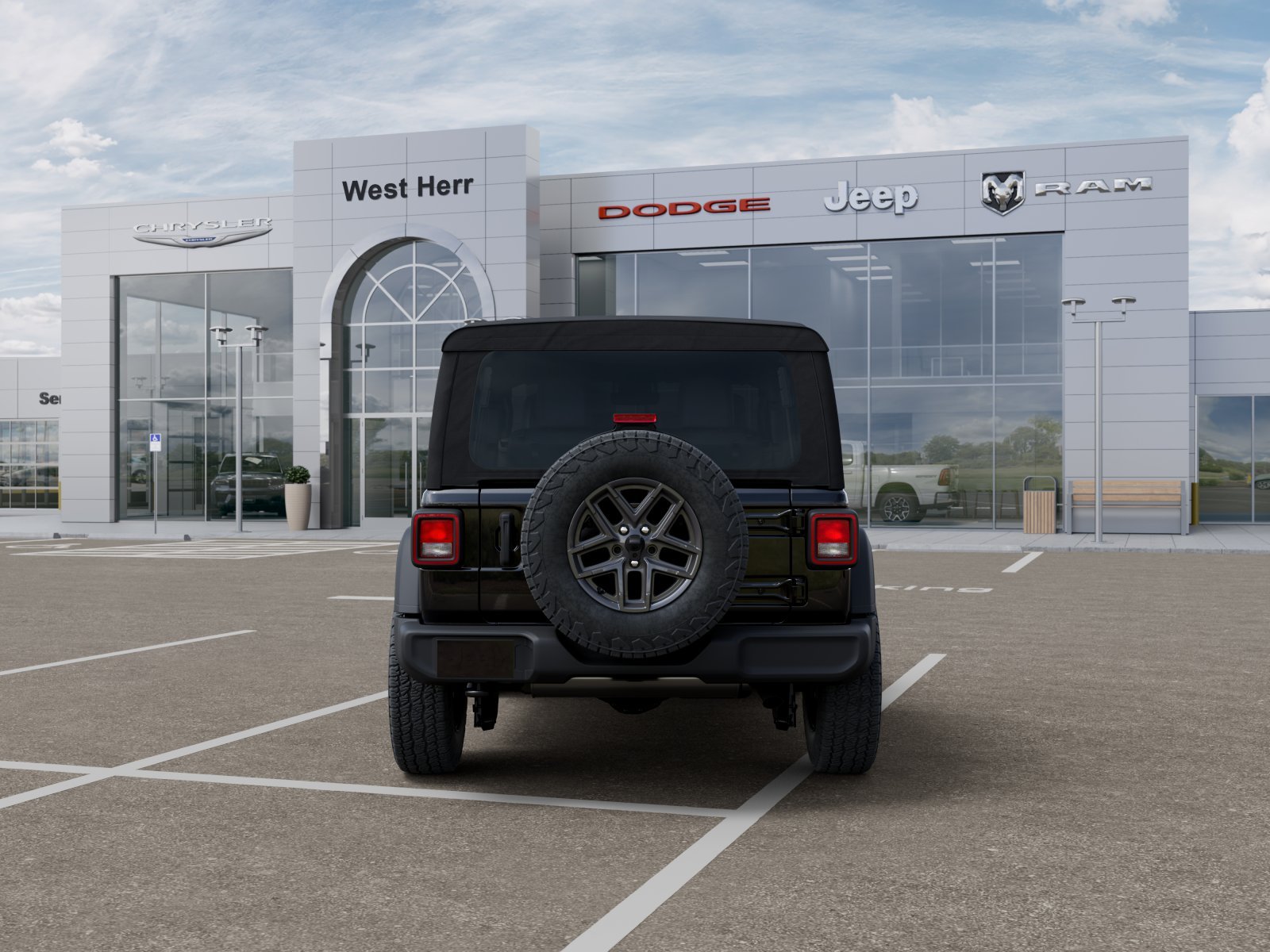 New 2026 Black Clear-Coat Exterior Paint Jeep WRANGLER 2-DOOR SPORT S image 33