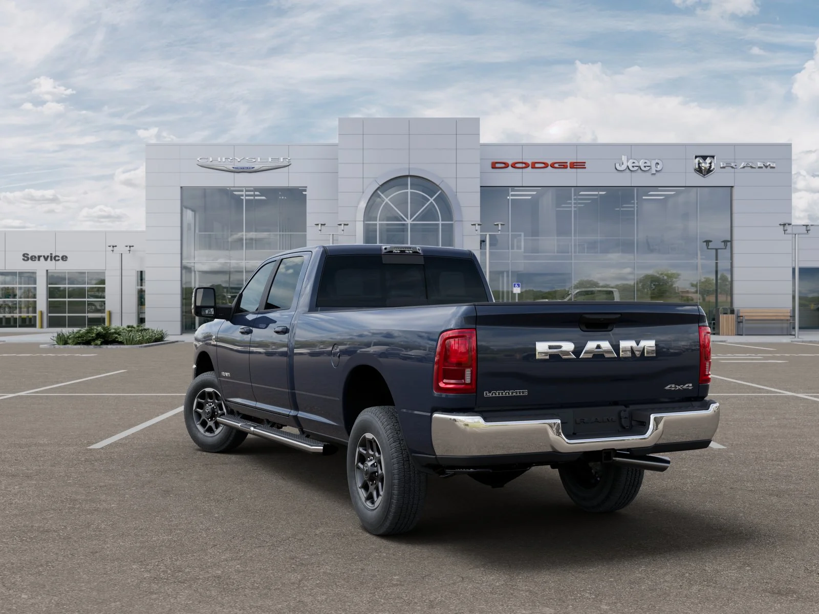 New 2025 Forged Blue Metallic Exterior Paint RAM Laramie image 29