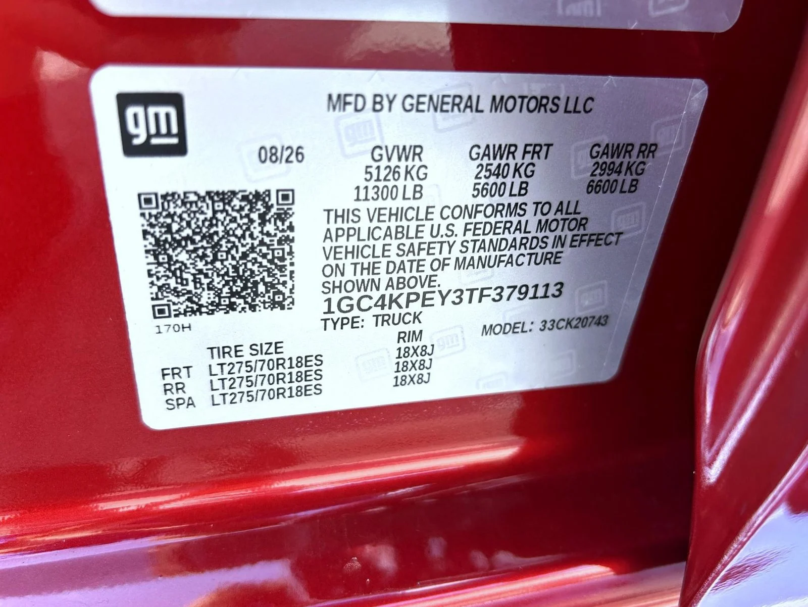 New 2026 Radiant Red Tintcoat Chevrolet LTZ image 25