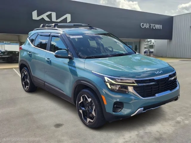 Certified Used 2024 Blue Kia EX image 1