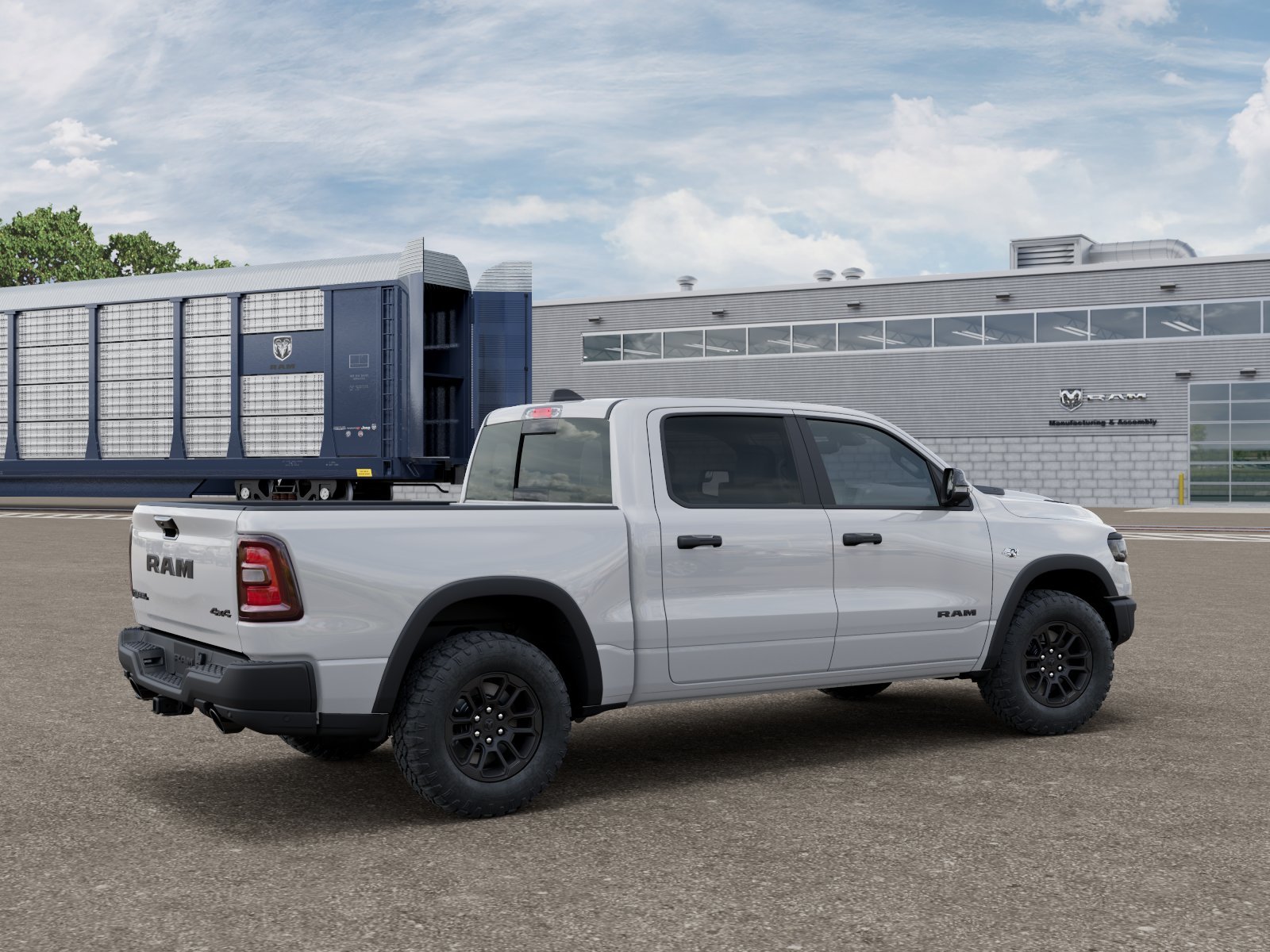 New 2026 Bright White Clear-Coat Exterior Paint RAM Rebel image 21