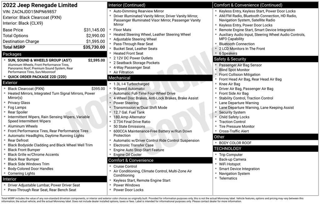 Used 2022 Black Jeep Limited image 6