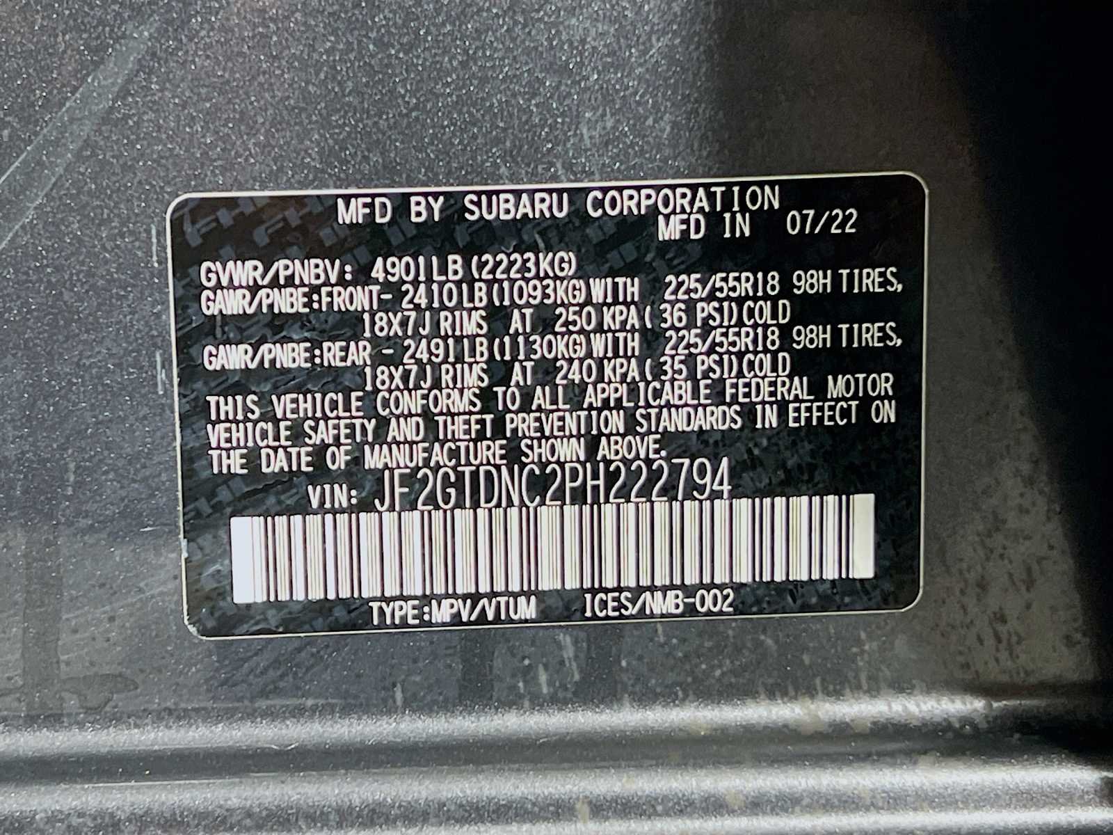 Used 2023 Magnetite Gray Metallic Subaru Hybrid image 32