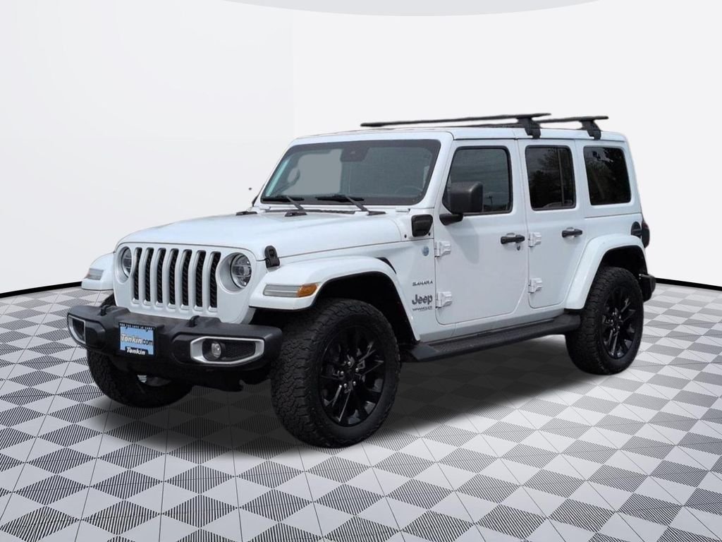 Used 2021 Jeep Wrangler Unlimited Sahara 4XE with VIN 1C4JJXP67MW676825 for sale in Gresham, OR