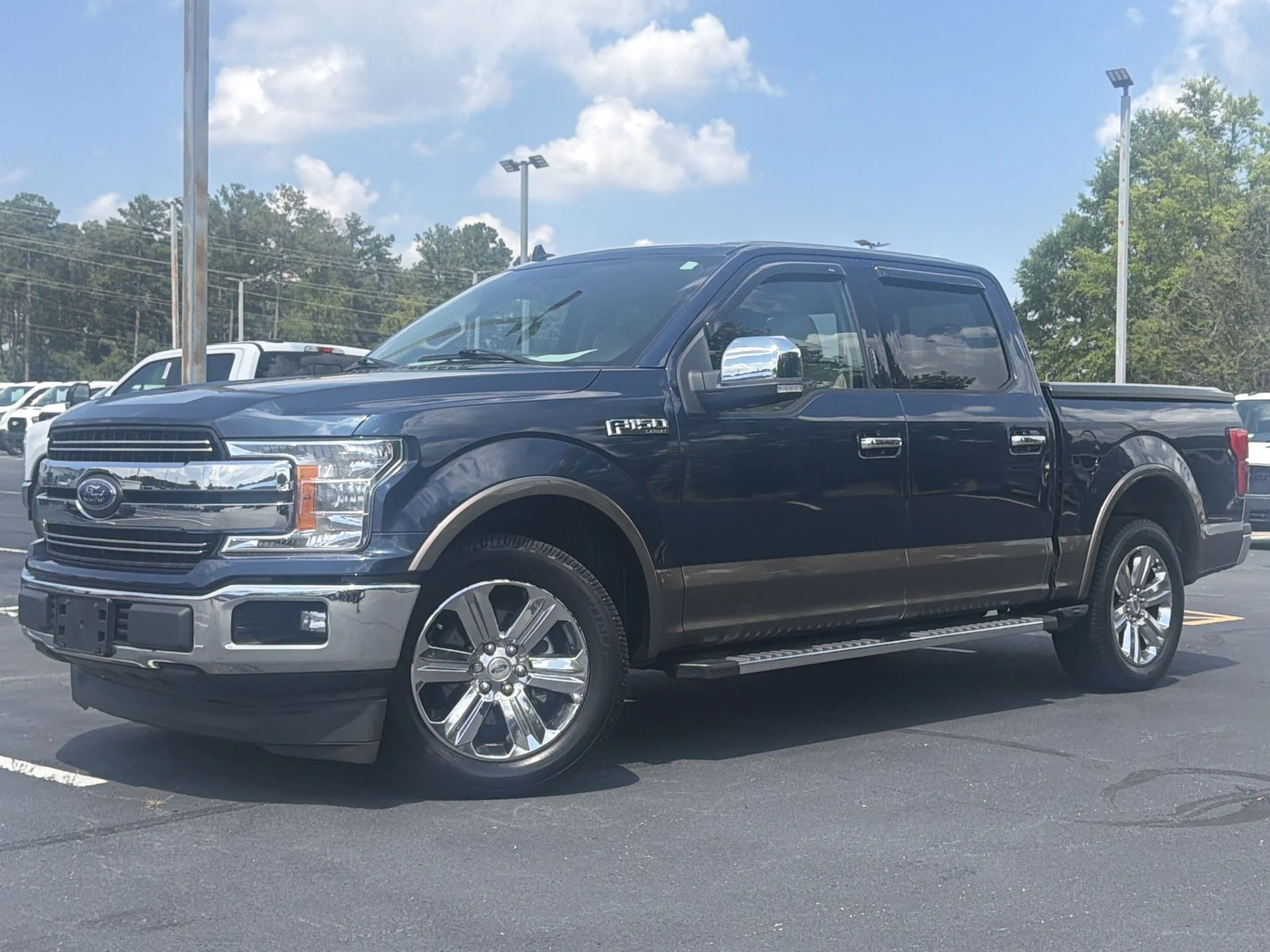 Used 2018 Blue Ford Lariat image 1