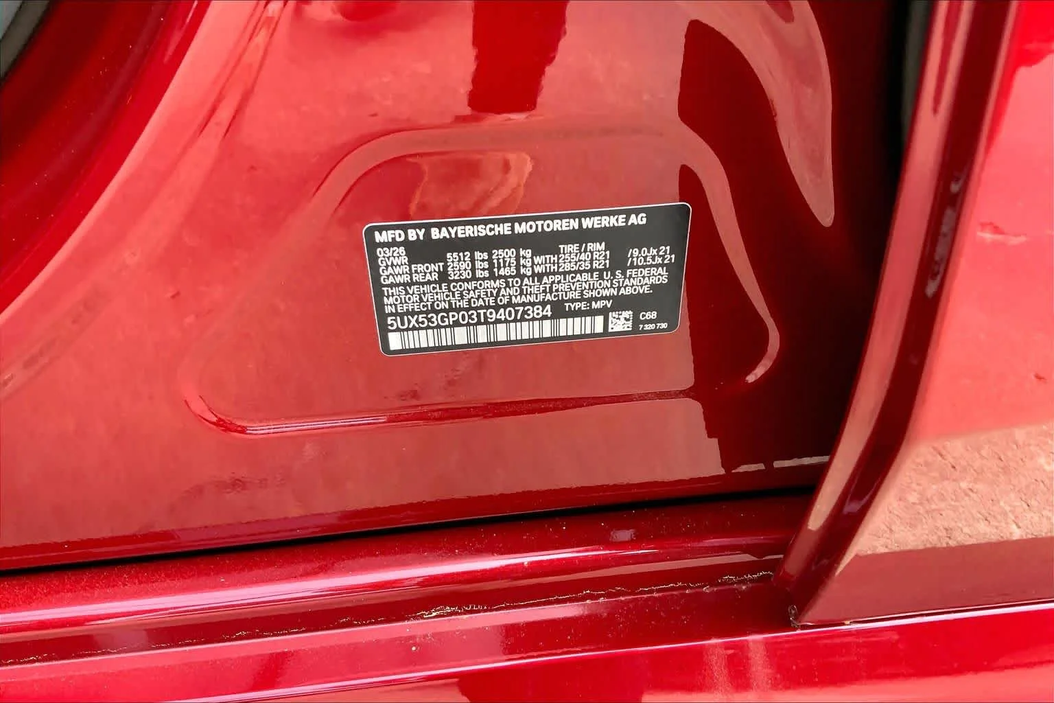 New 2026 Vegas Red Metallic BMW 30 xDrive image 19