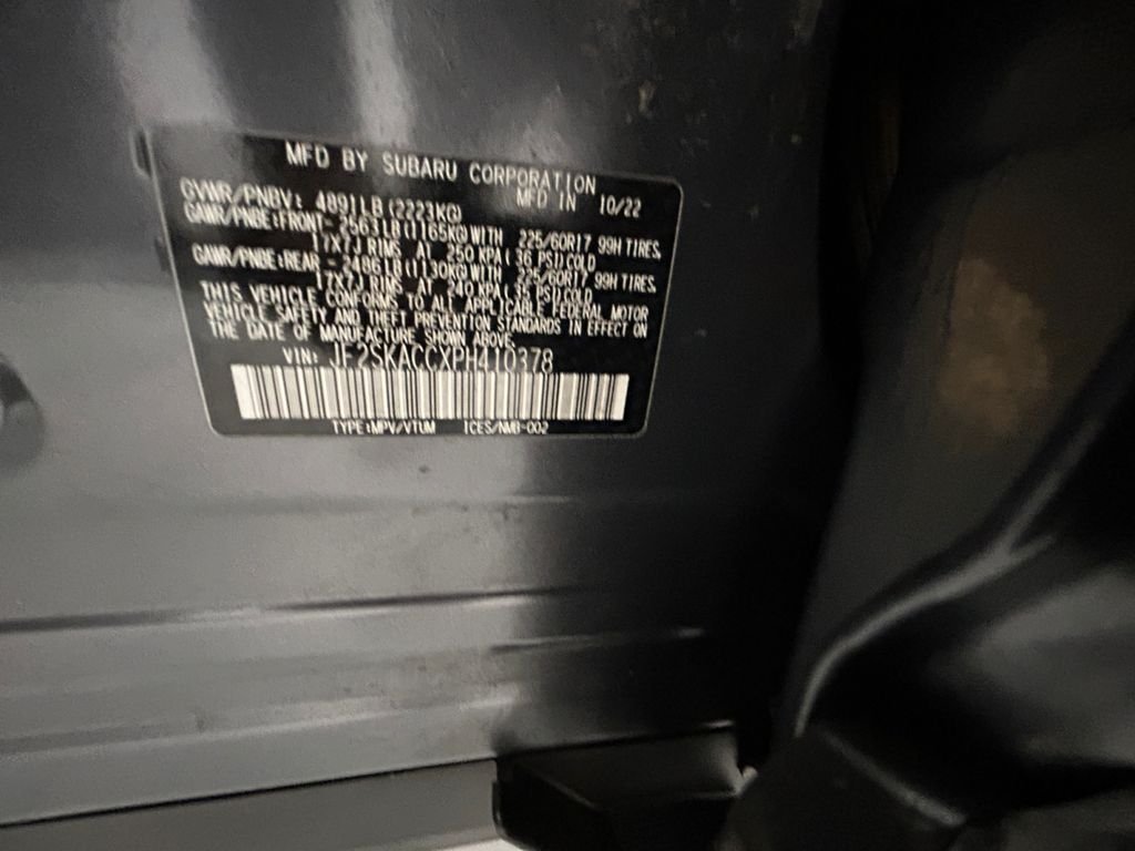 Used 2023 Gray Subaru Base image 20
