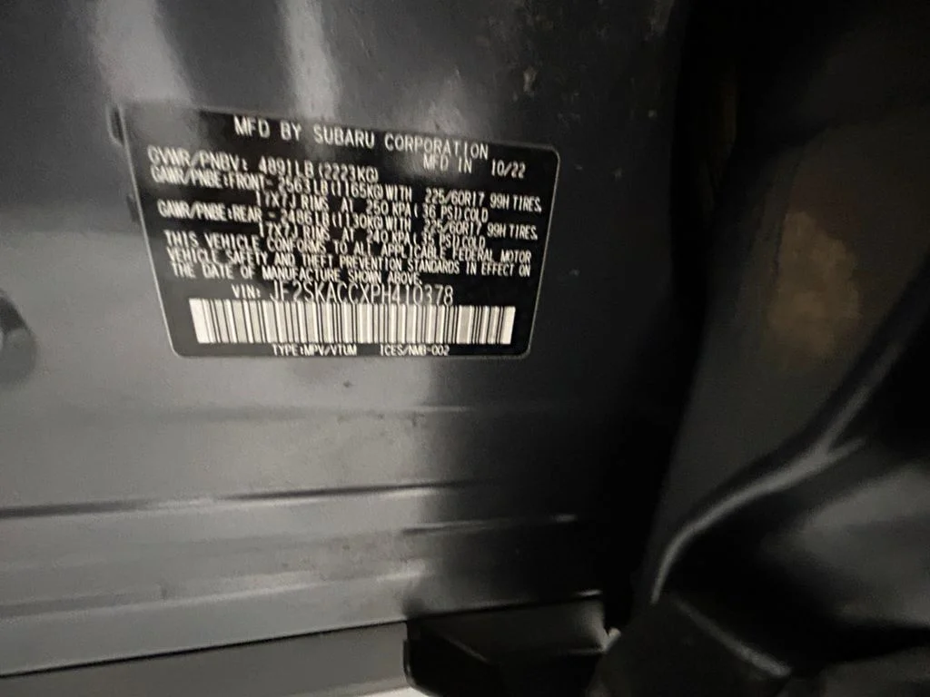 Used 2023 Gray Subaru Base image 20