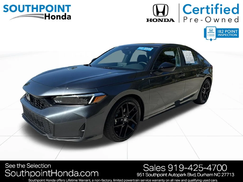 Certified Used 2026 Meteorite Gray Metallic Honda FWD Sport image 3