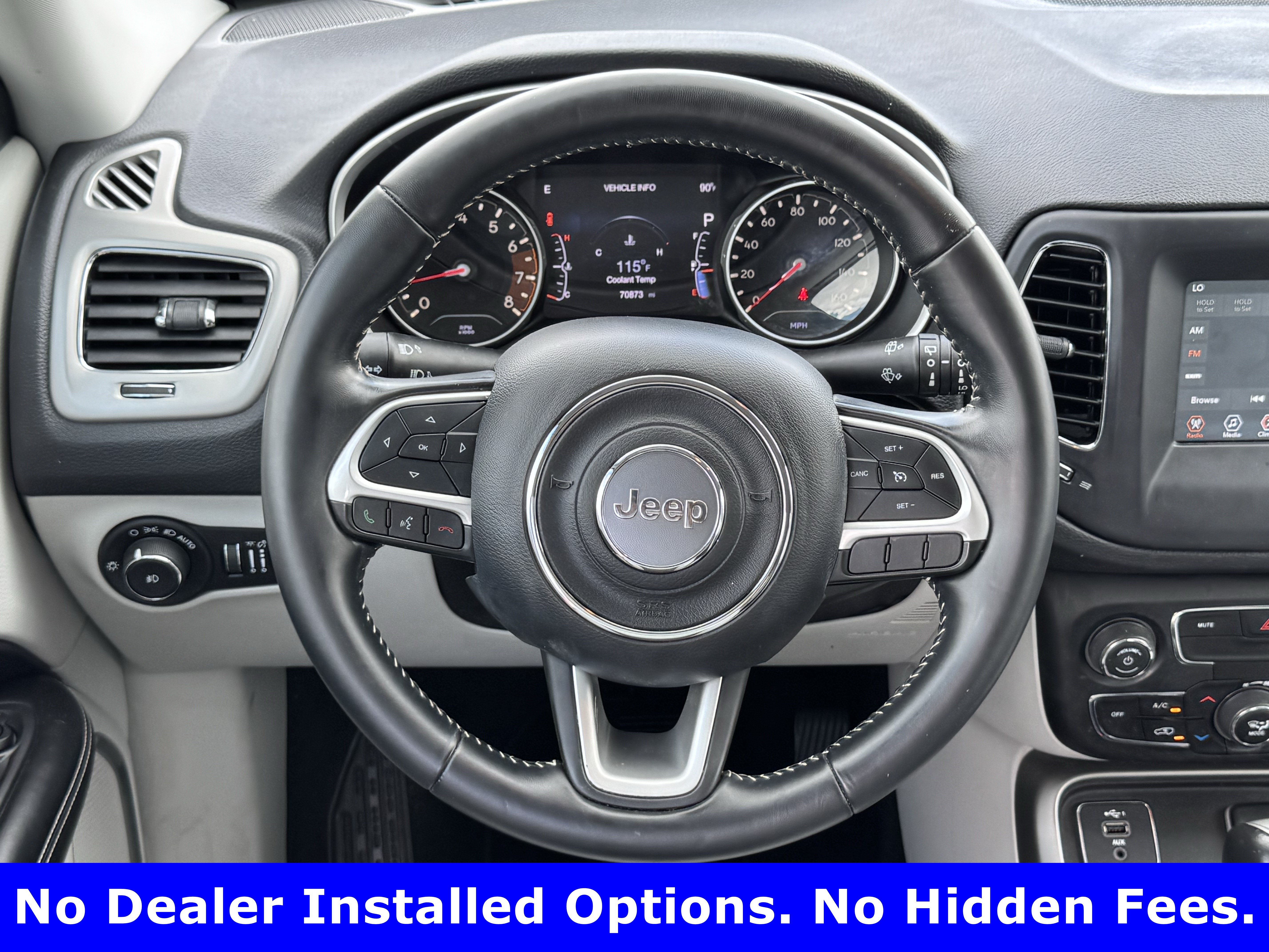 Used 2020 Billet Silver Metallic Clearcoat Jeep Latitude image 14