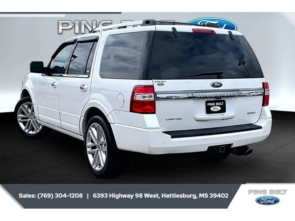 Used 2016 White Platinum Tri-Coat Metallic Ford Limited image 2
