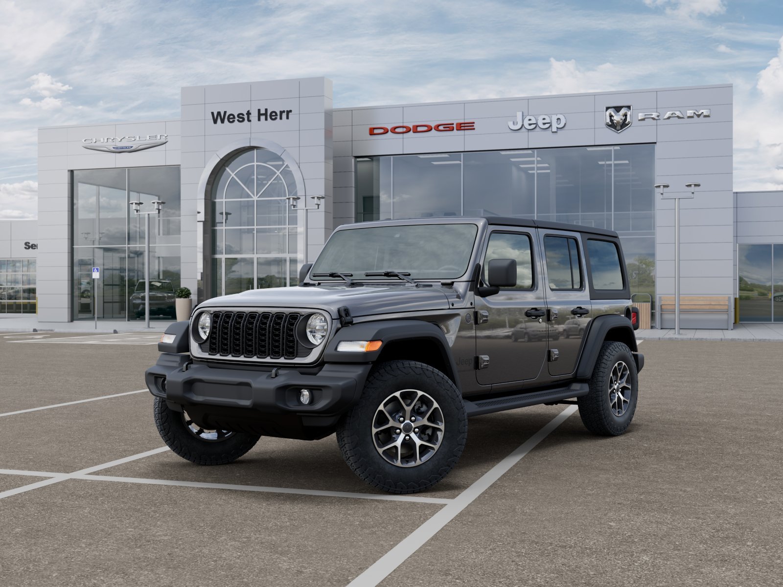 New 2026 Granite Crystal Metallic Clear-Coat Exterior Paint Jeep Sport S image 51
