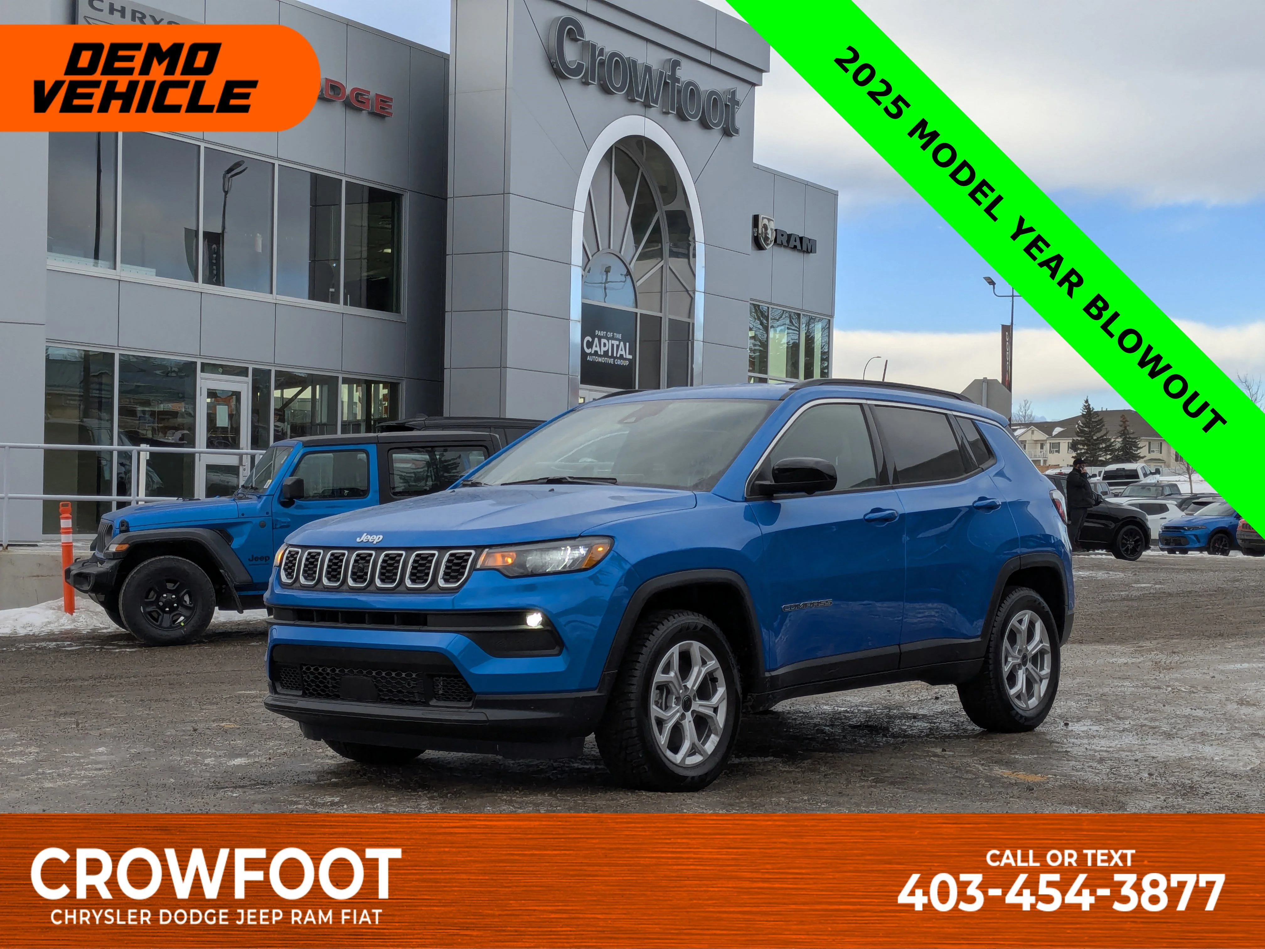 New 2025 Blue Jeep North - - 360 CAMERA SYSTEM - 10.1 INCH DISPLAY - ADAPTIVE CRUISE & TONS MORE! image 1