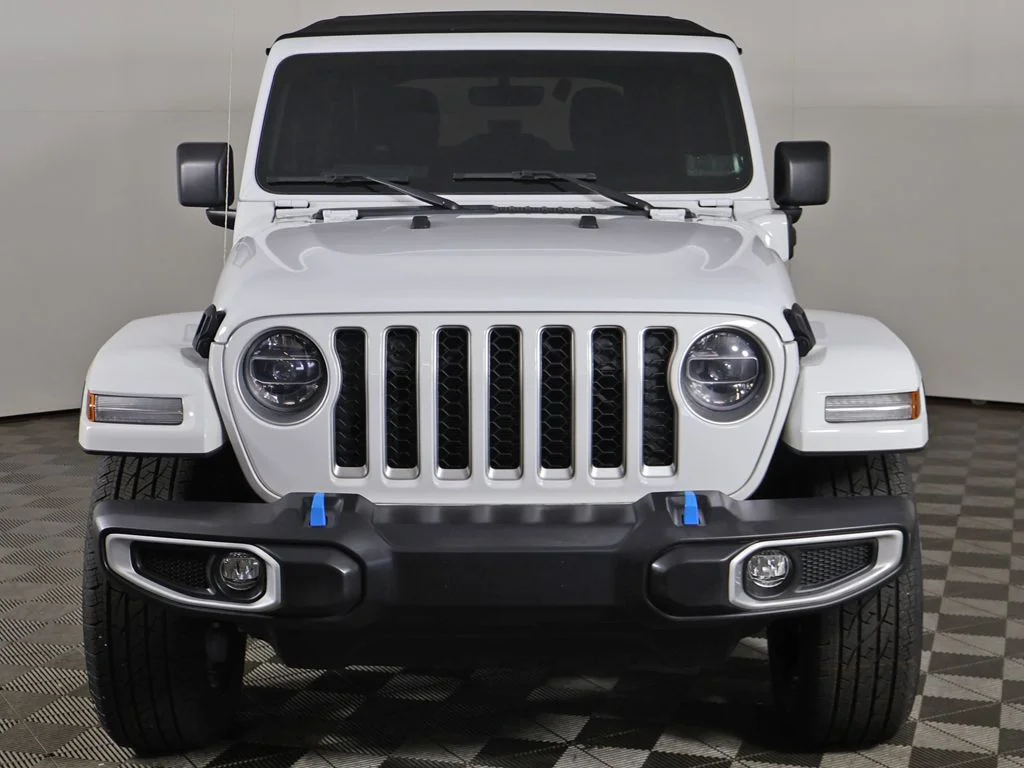 Used 2022 Bright White Clearcoat Jeep Unlimited Sahara 4xe image 8