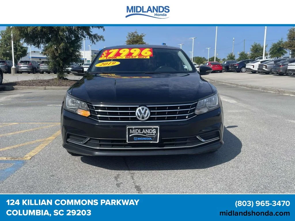 Used 2019 Volkswagen Passat Wolfsburg Edition with VIN 1VWLA7A35KC013188 for sale in Columbia, SC