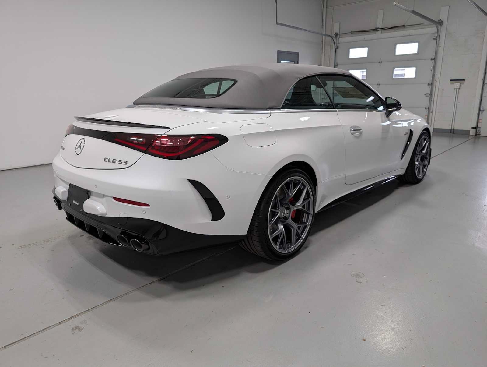 New 2026 MANUFAKTUR Moonlight White Metallic Mercedes-Benz AMG® CLE 53 4MATIC+ Cabriolet image 18