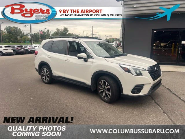 Used 2022 Crystal White Pearl Subaru Limited image 1