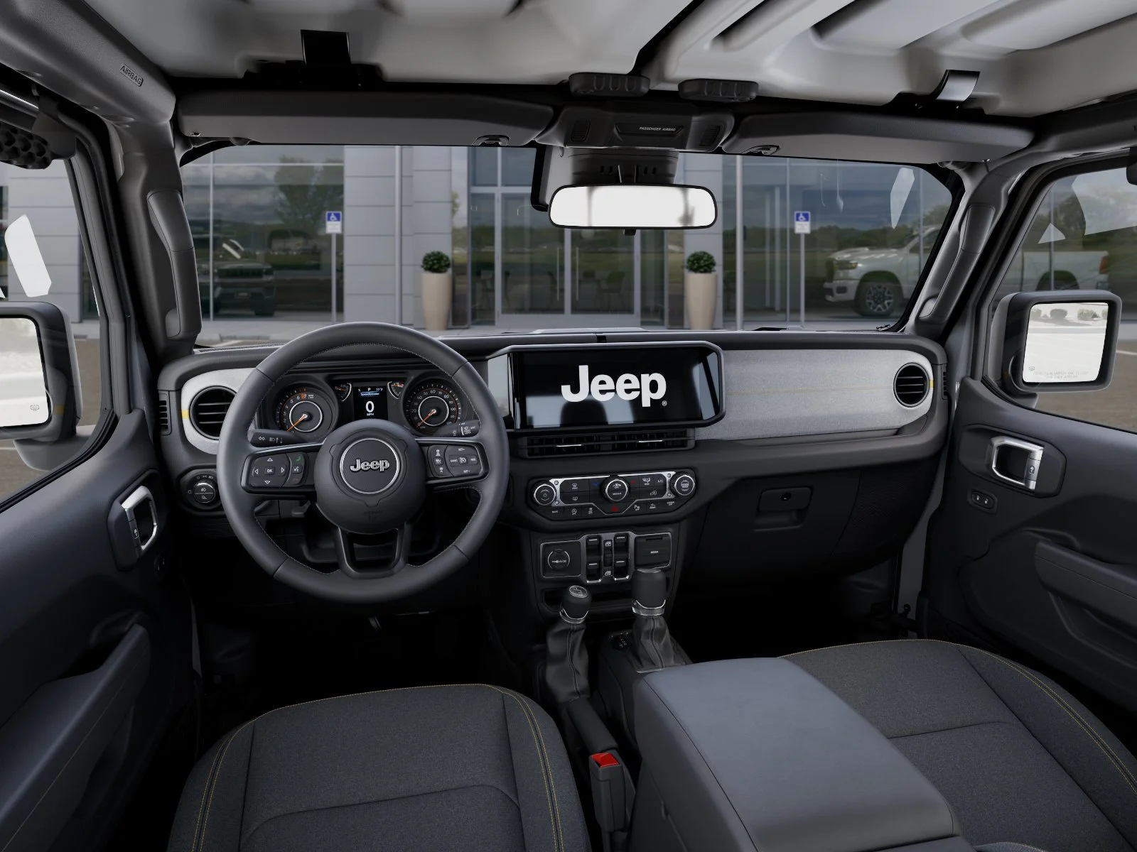 New 2026 Bright White Clear-Coat Exterior Paint Jeep Sport S image 16