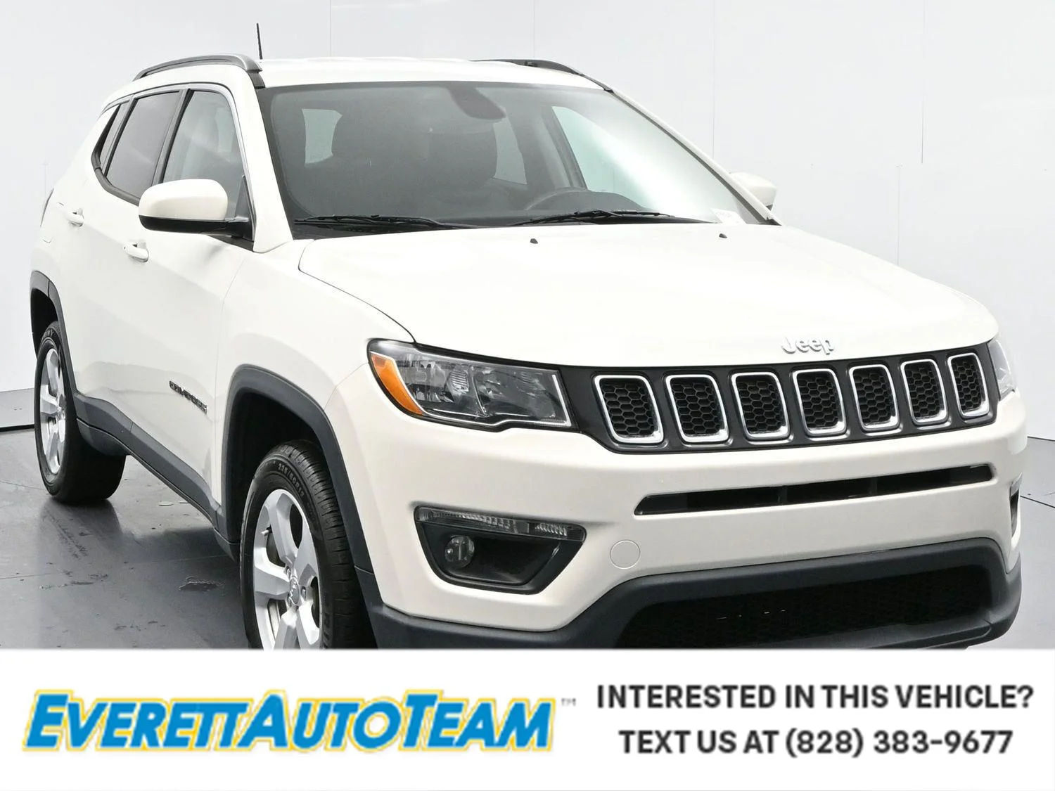 Used 2019 White Clearcoat Jeep Latitude image 1