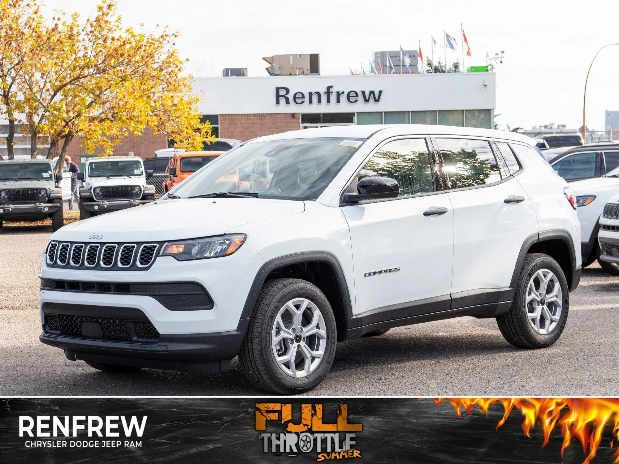 New 2026 White Jeep Sport* 4x4, 2.0L Turbo, Heated Seats image 1