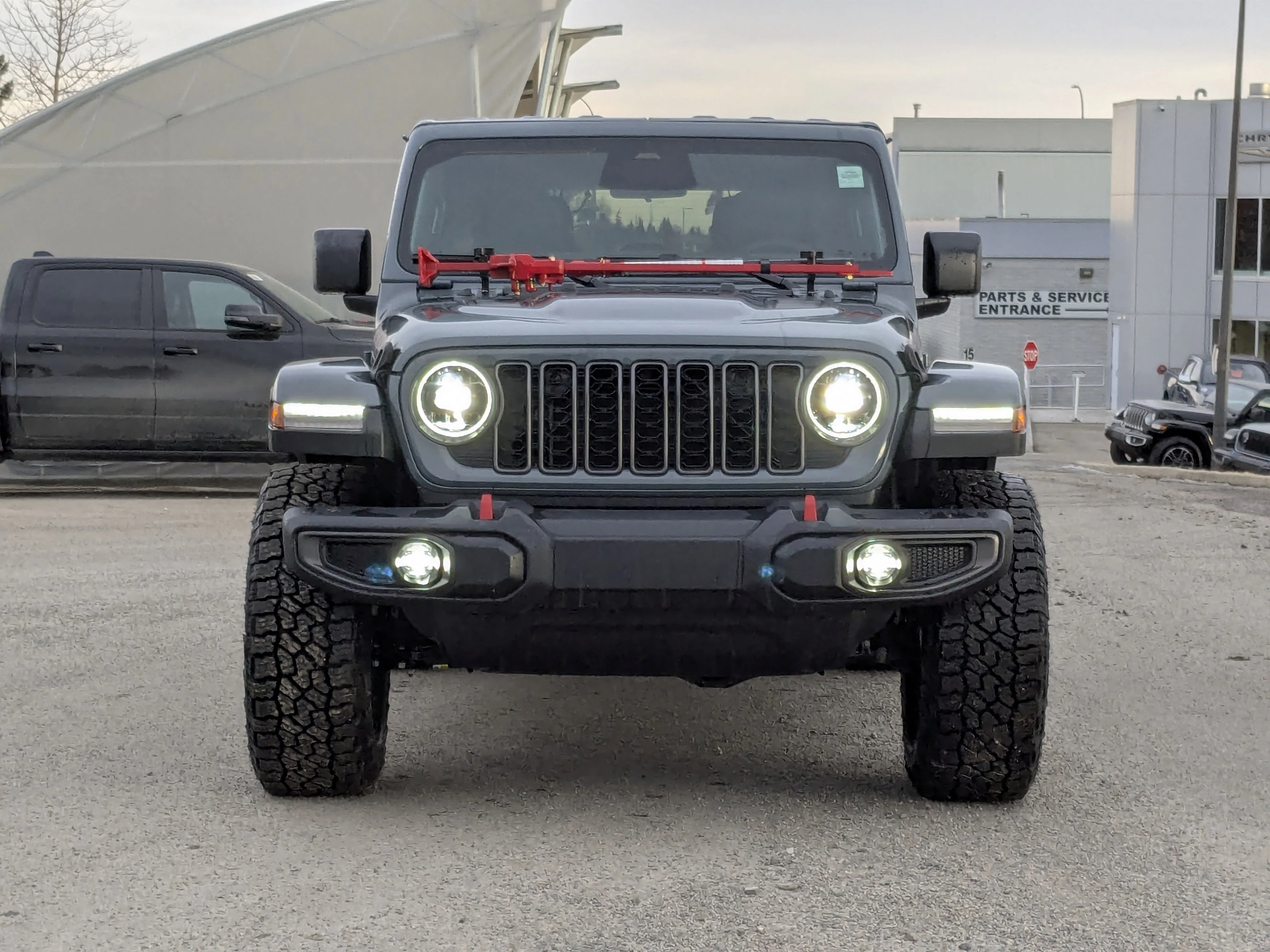 New 2026 Dark blue Jeep Rubicon - FUEL RIMS - AT 35 TIRES - HIGHLIFT HOOD JACK & TONS MORE! image 3