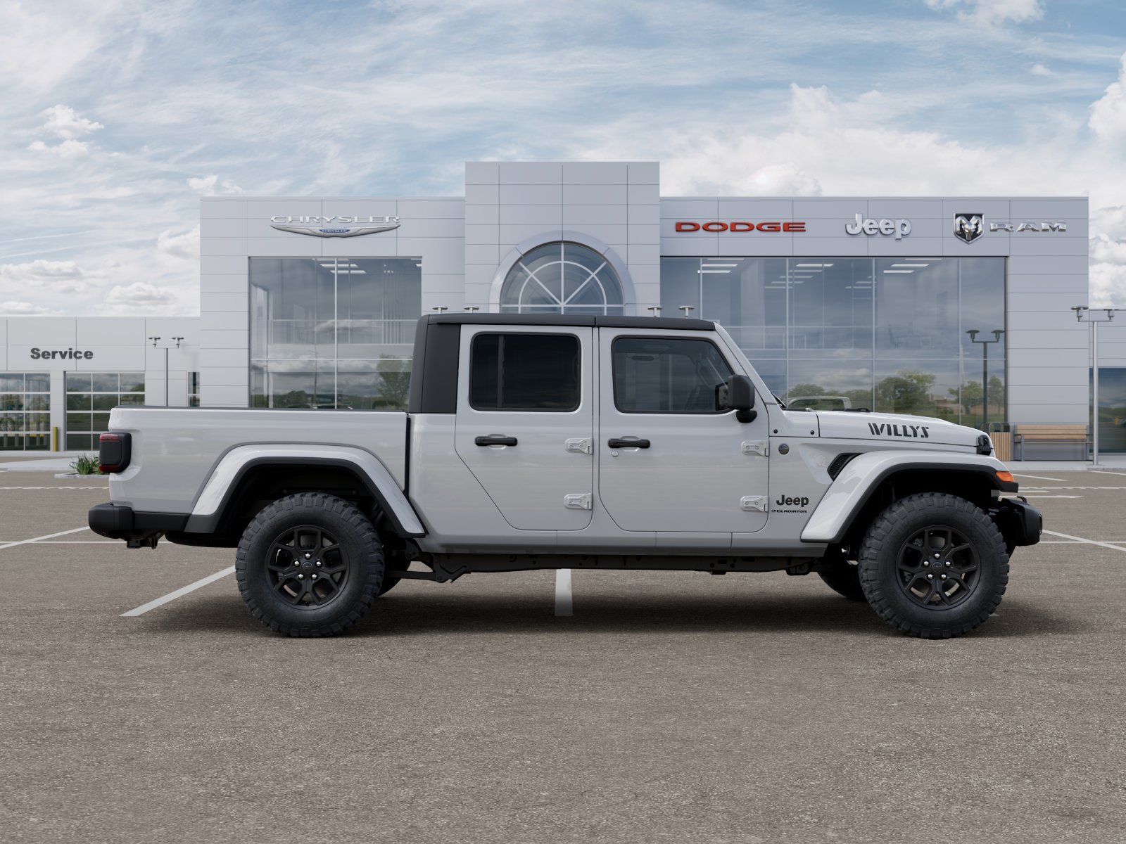 New 2025 Bright White Clear-Coat Exterior Paint Jeep Willys image 59