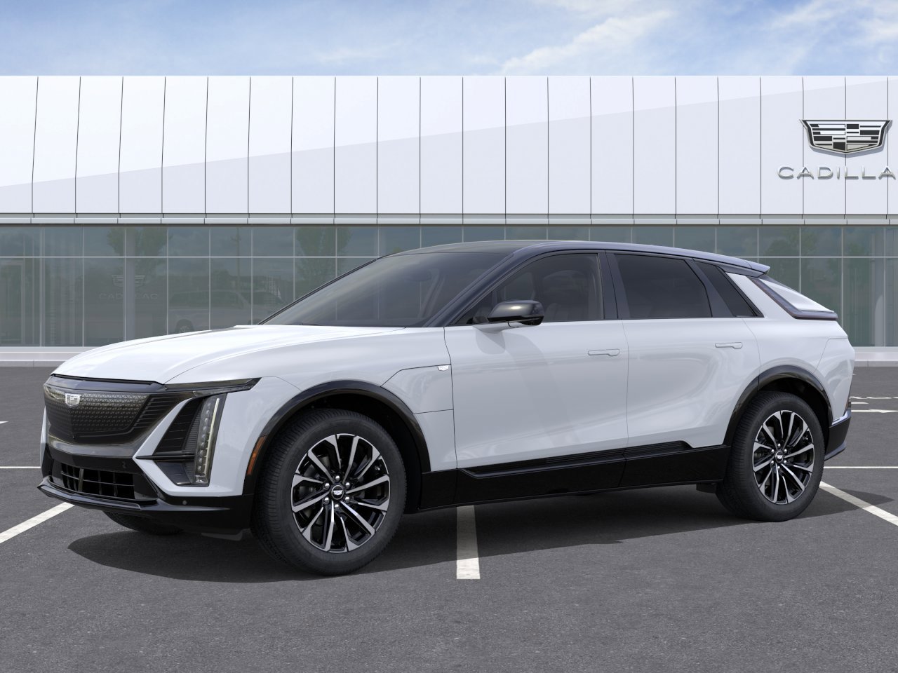 New 2026 Vibrant White Tricoat Cadillac Sport image 2