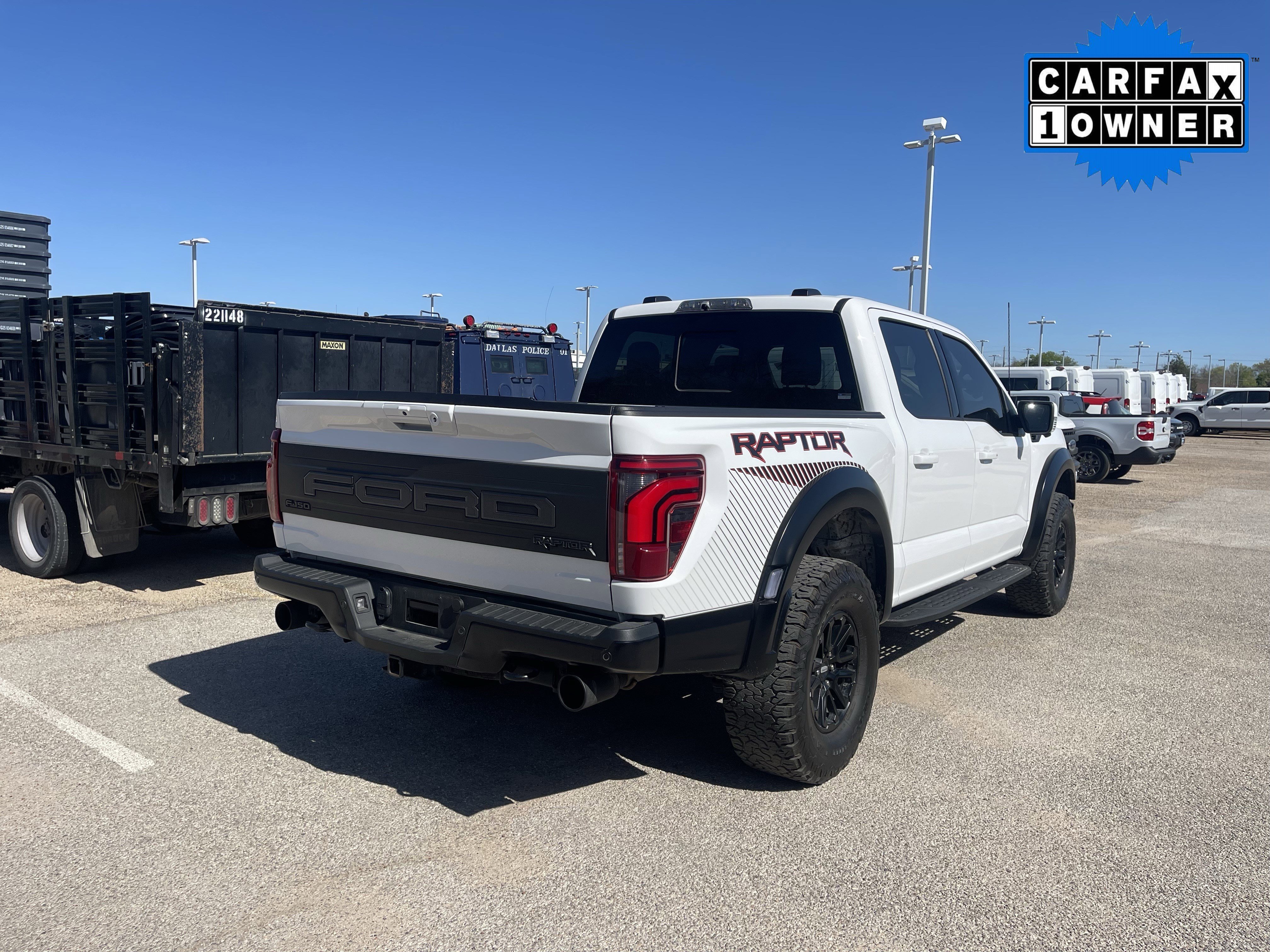 Used 2025 Oxford White Ford Raptor image 3