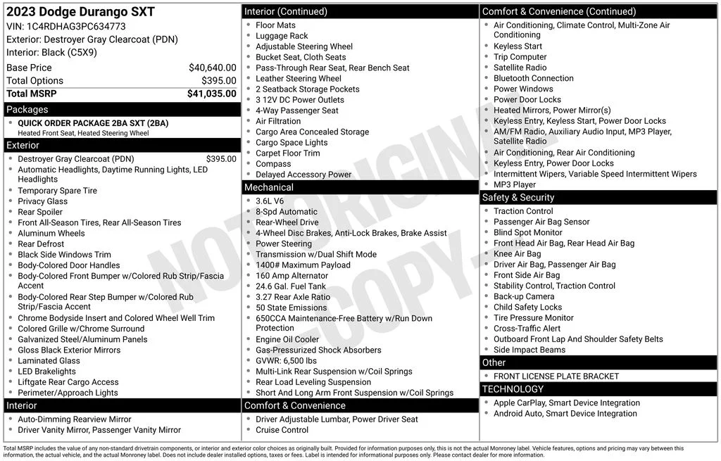 Used 2023 Gray Dodge SXT image 17