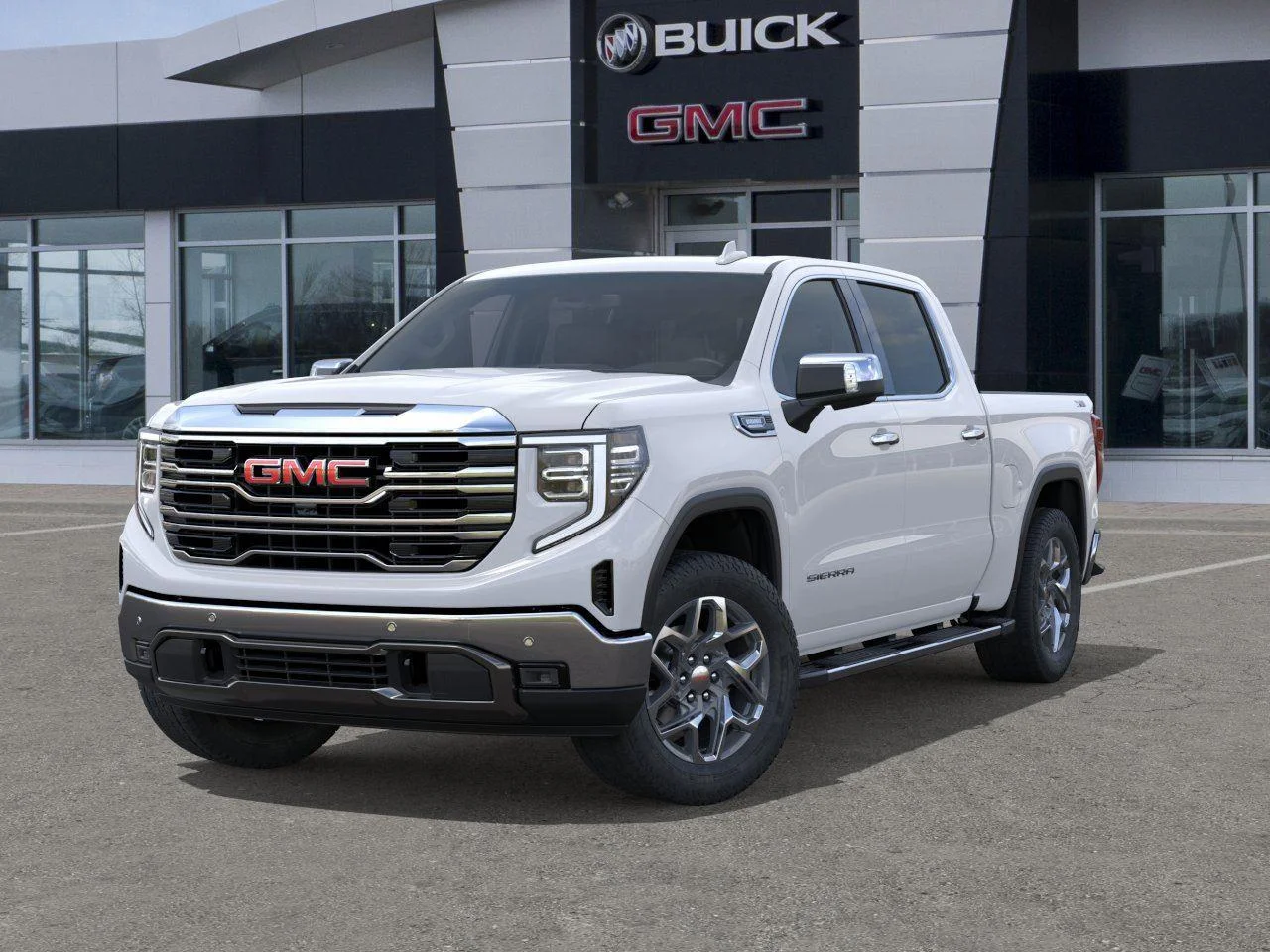 New 2026 Glacier White Tricoat GMC SLT image 6