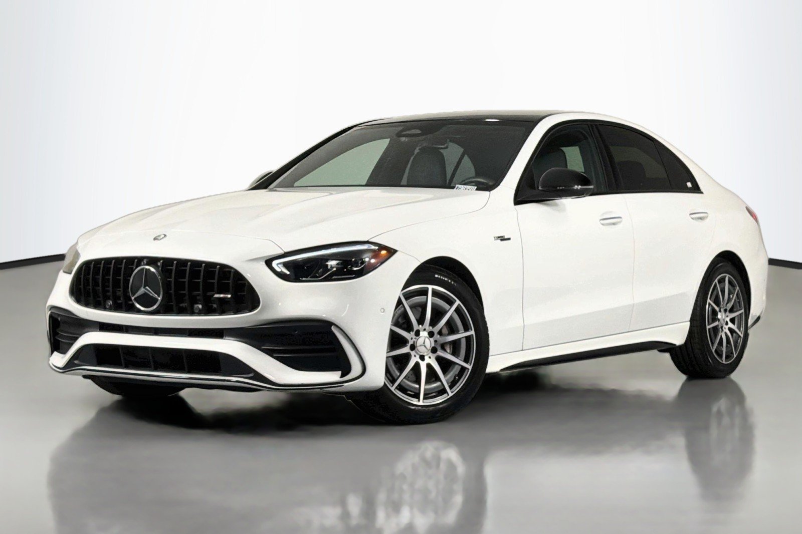 Certified Used 2024 Polar White Mercedes-Benz AMG® C 43 image 1