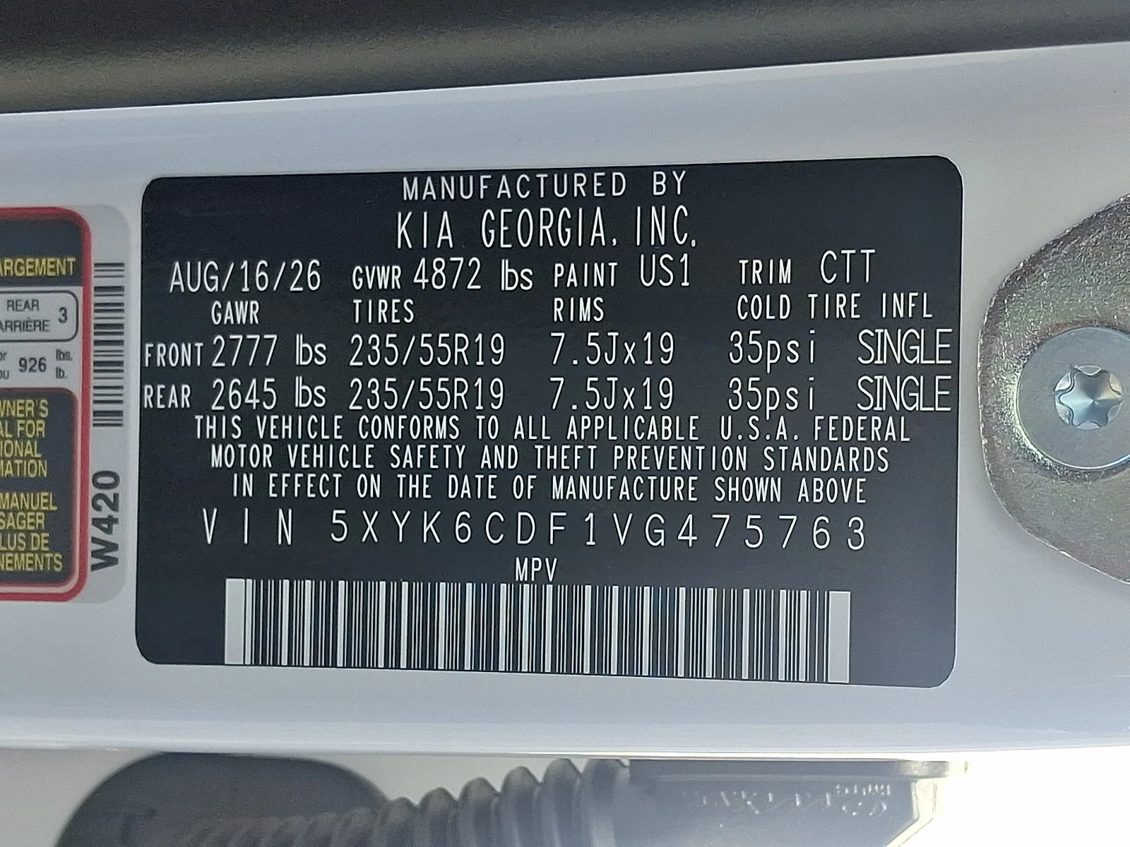 New 2027 White Kia X-Line image 21