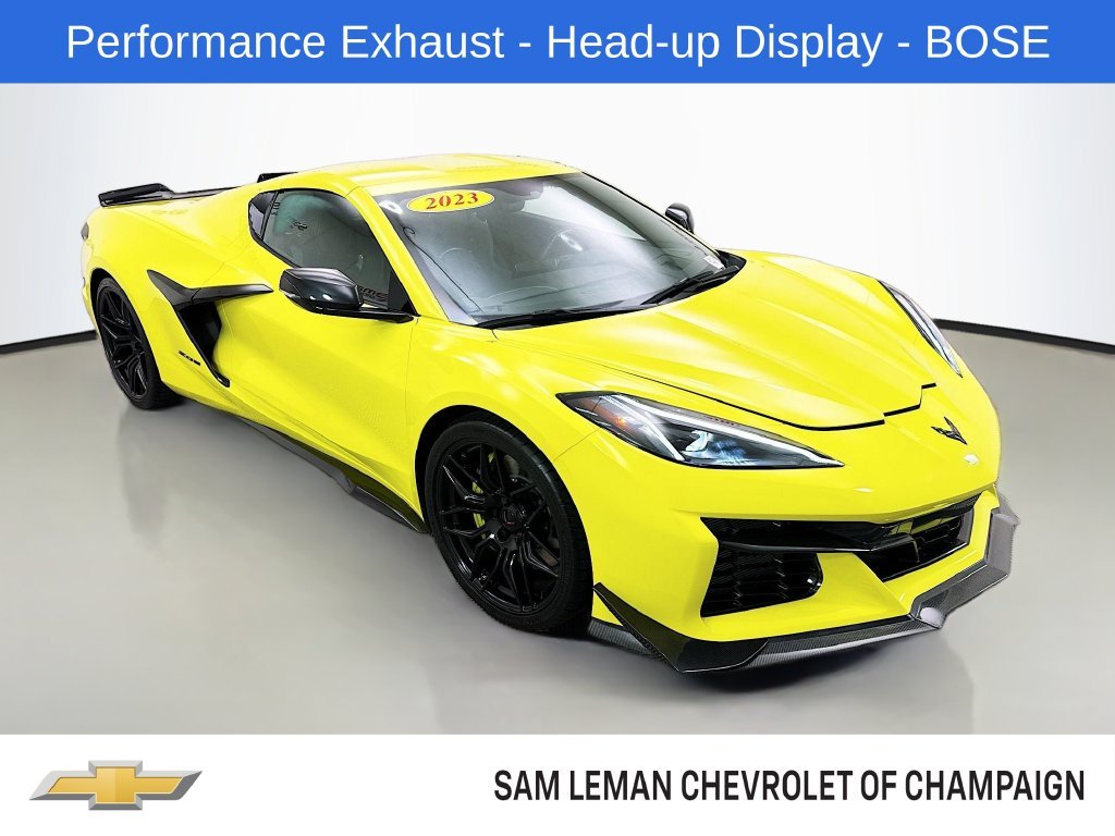 Used 2023 Yellow Chevrolet Z06 image 1
