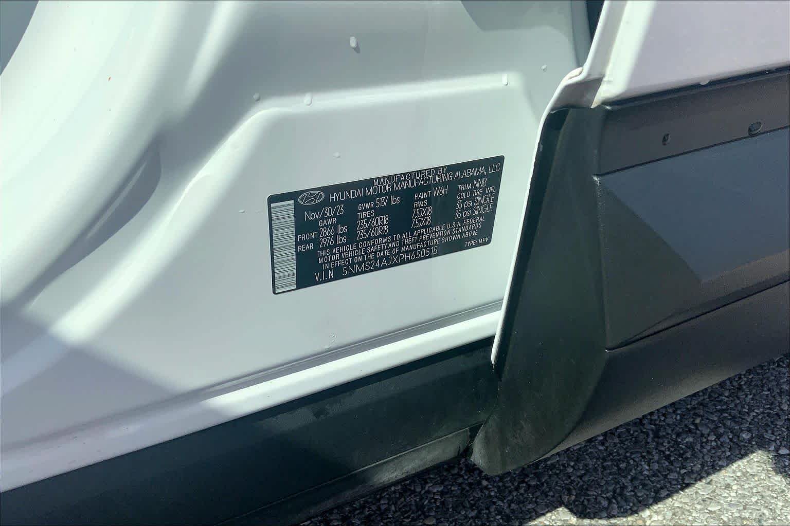 Certified Used 2023 Serenity White Pearl Hyundai SEL image 31