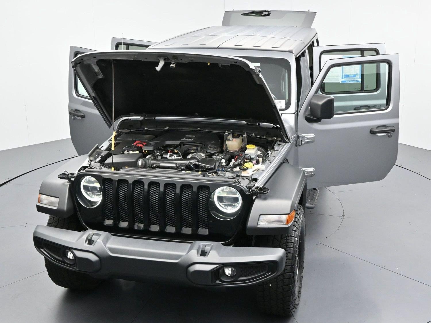 Used 2021 Billet Silver Metallic Clearcoat Jeep Unlimited Willys image 42