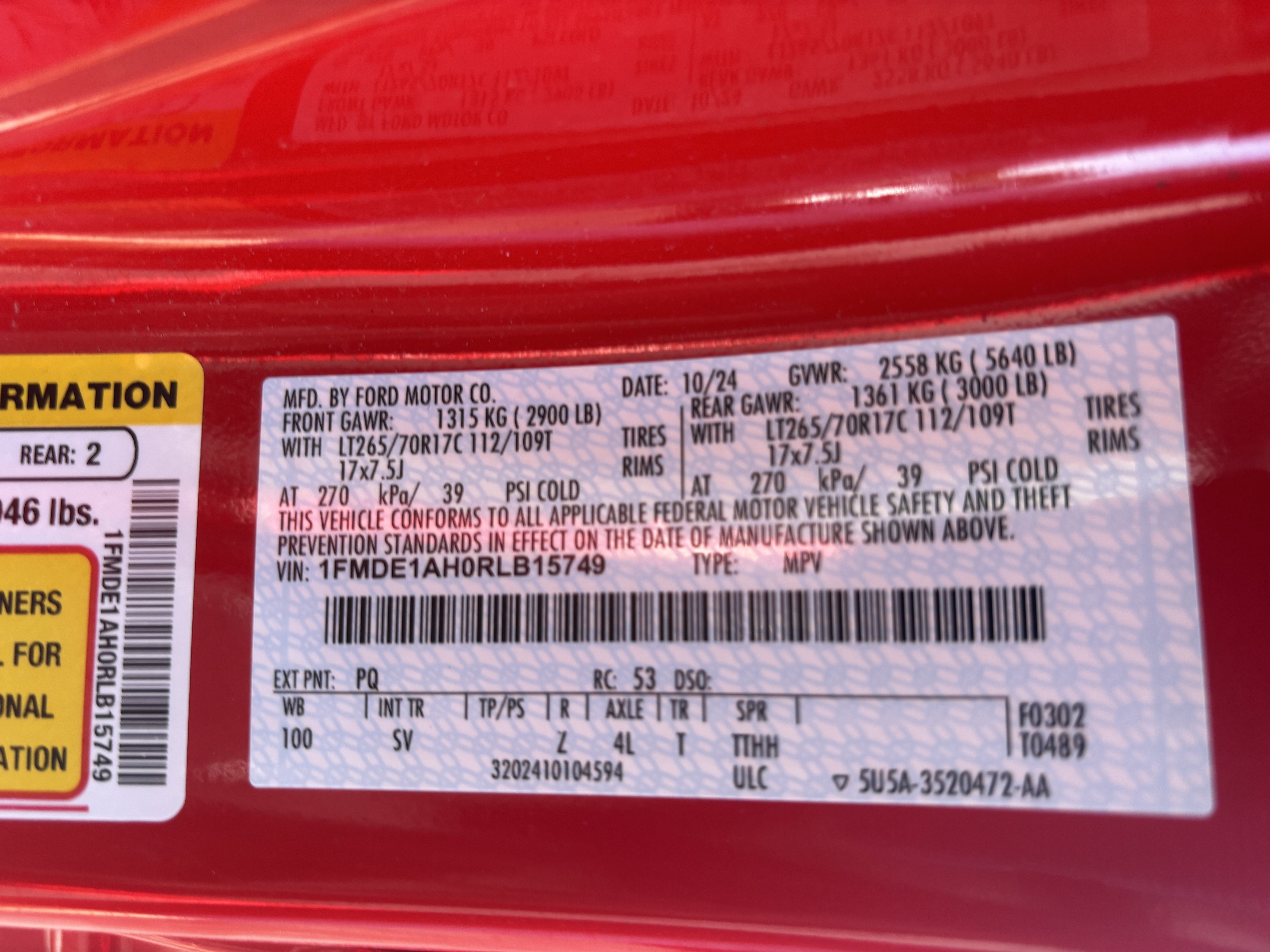 Used 2024 Race Red Ford Black Diamond image 27