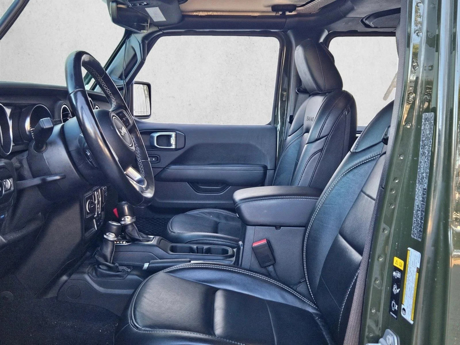 Used 2021 Sarge Green Clearcoat Jeep Unlimited Sahara image 18