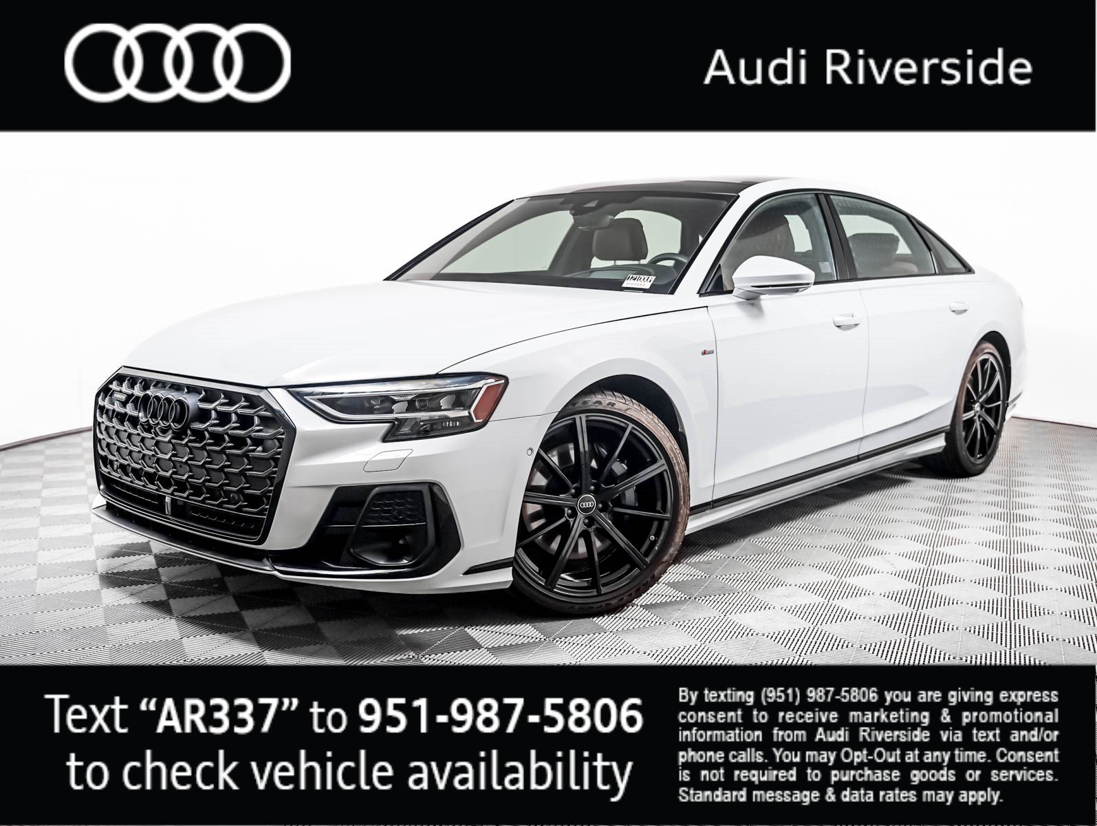 Used 2024 Glacier White Metallic Audi  image 1