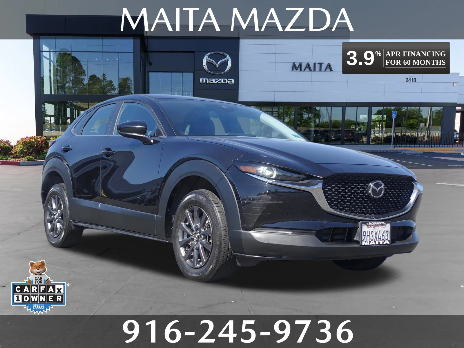 Certified Used 2023 Jet Black Mica Mazda 2.5 S image 1