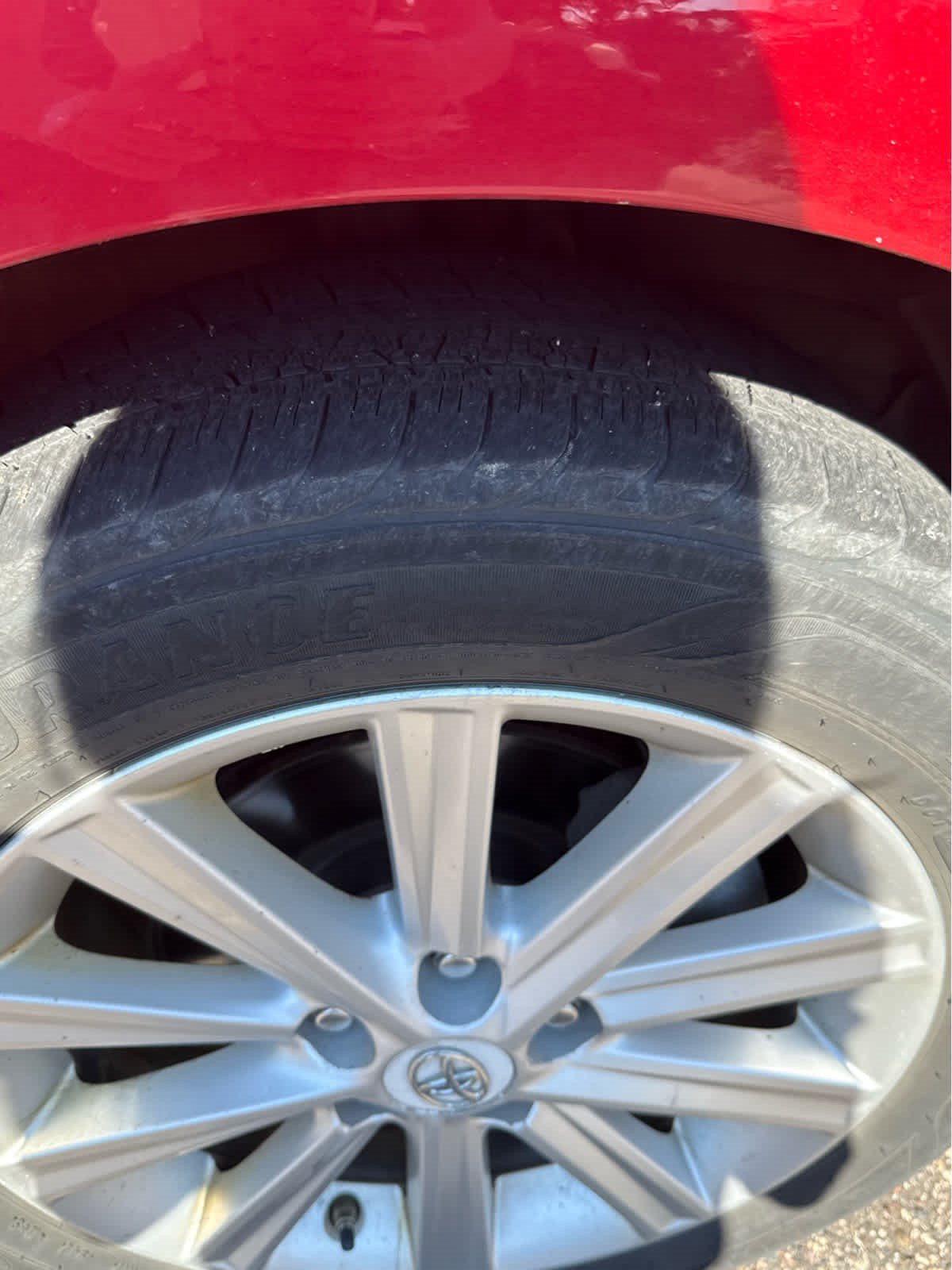 Used 2012 Barcelona Red Metallic Toyota XLE image 3