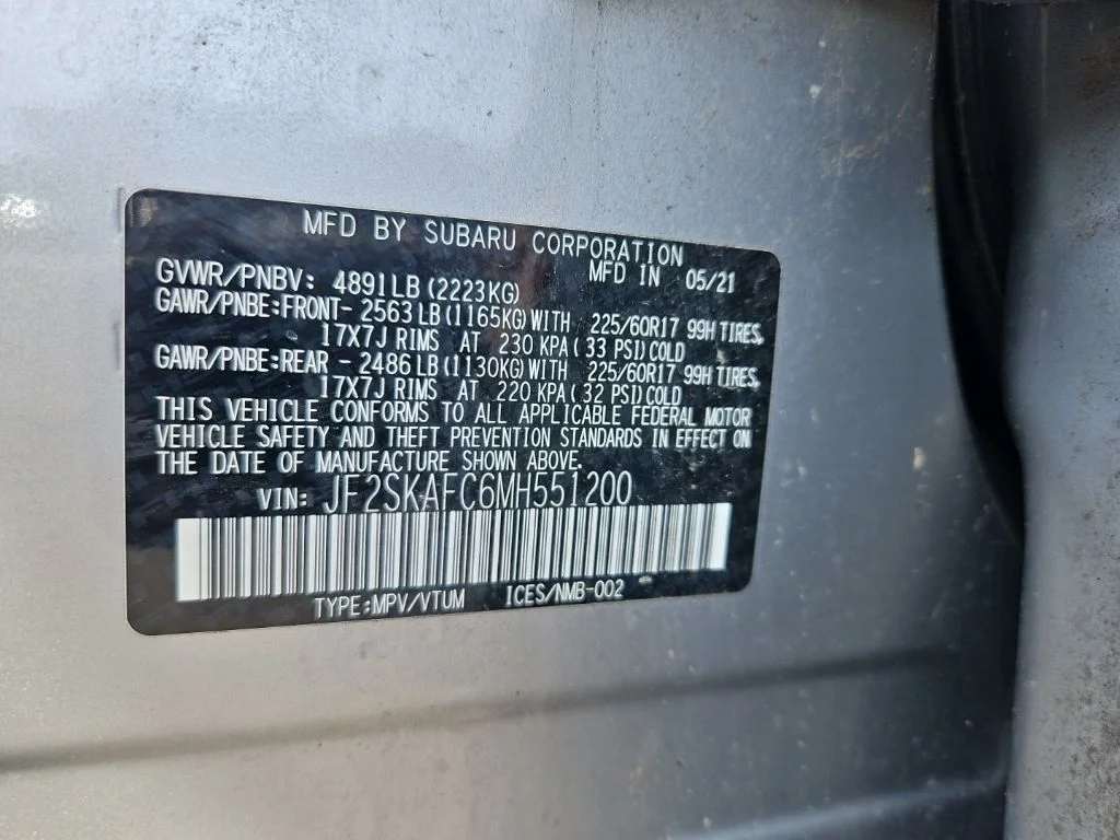 Used 2021 Silver Subaru Premium image 19