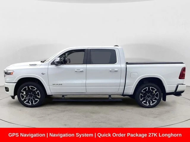 New 2026 Ivory White Tri-Coat Pearlcoat Ram LIMITED LONGHORN CREW CAB 4X4 5