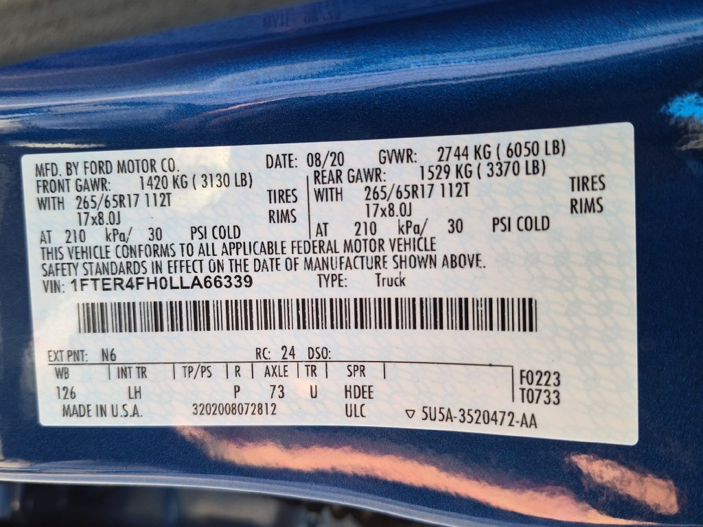 Used 2020 Blue Ford XLT image 25