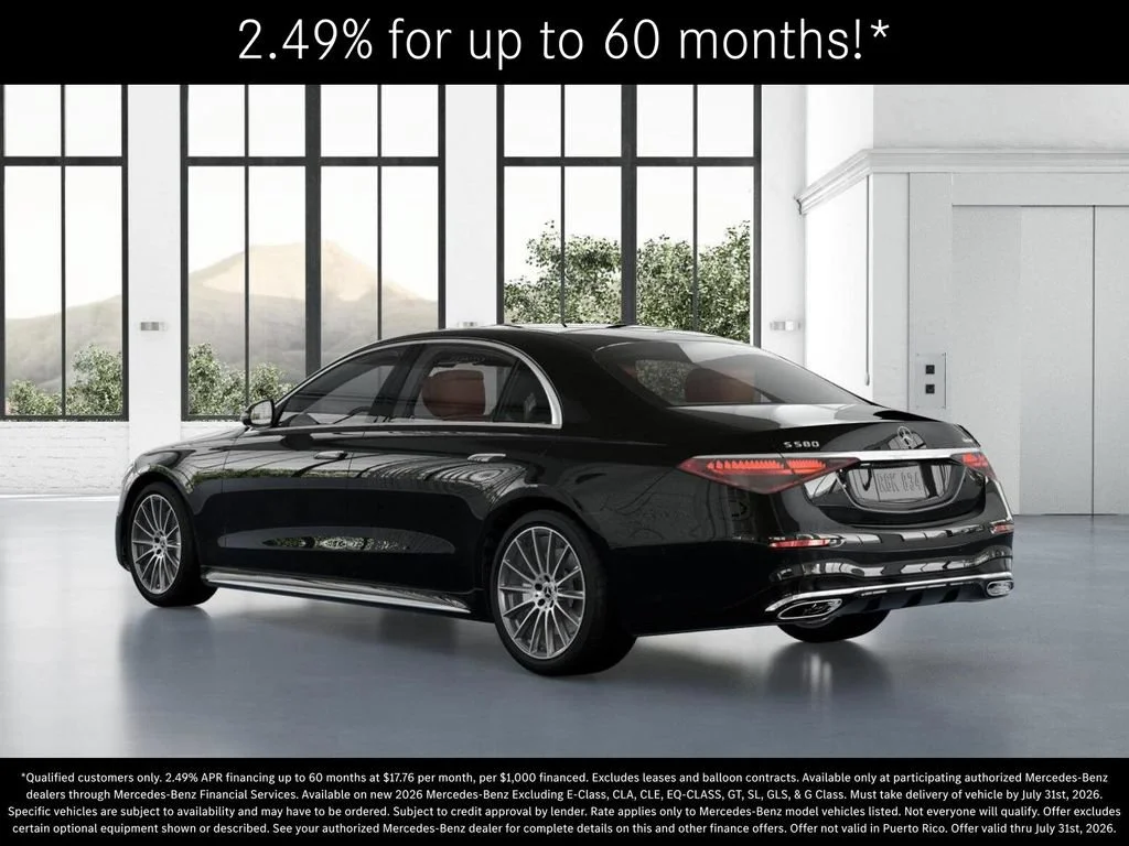 New 2026 Obsidian Black Metallic Mercedes-Benz S 580 image 71