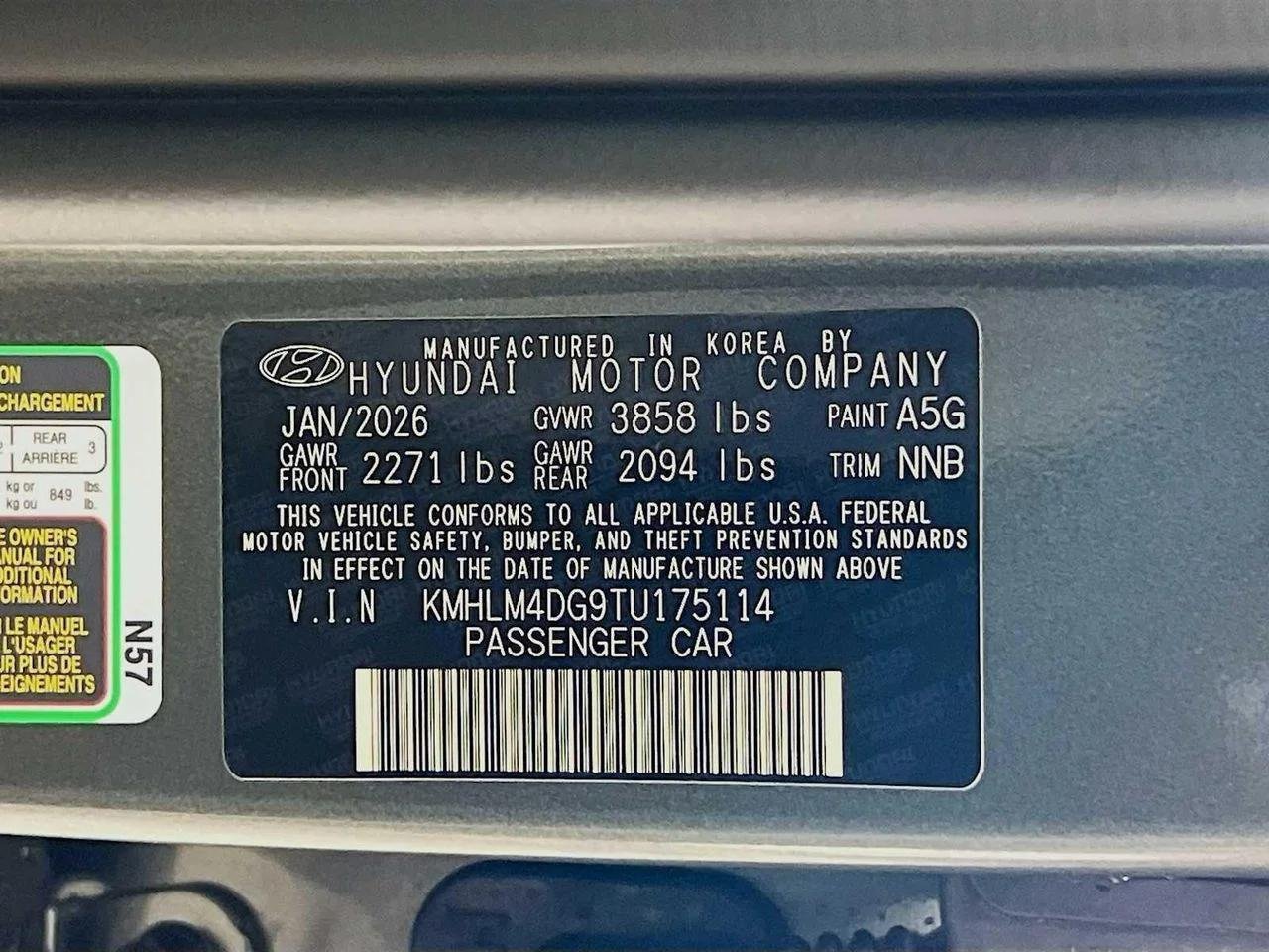 New 2026 Amazon Gray Hyundai SEL Sport image 20