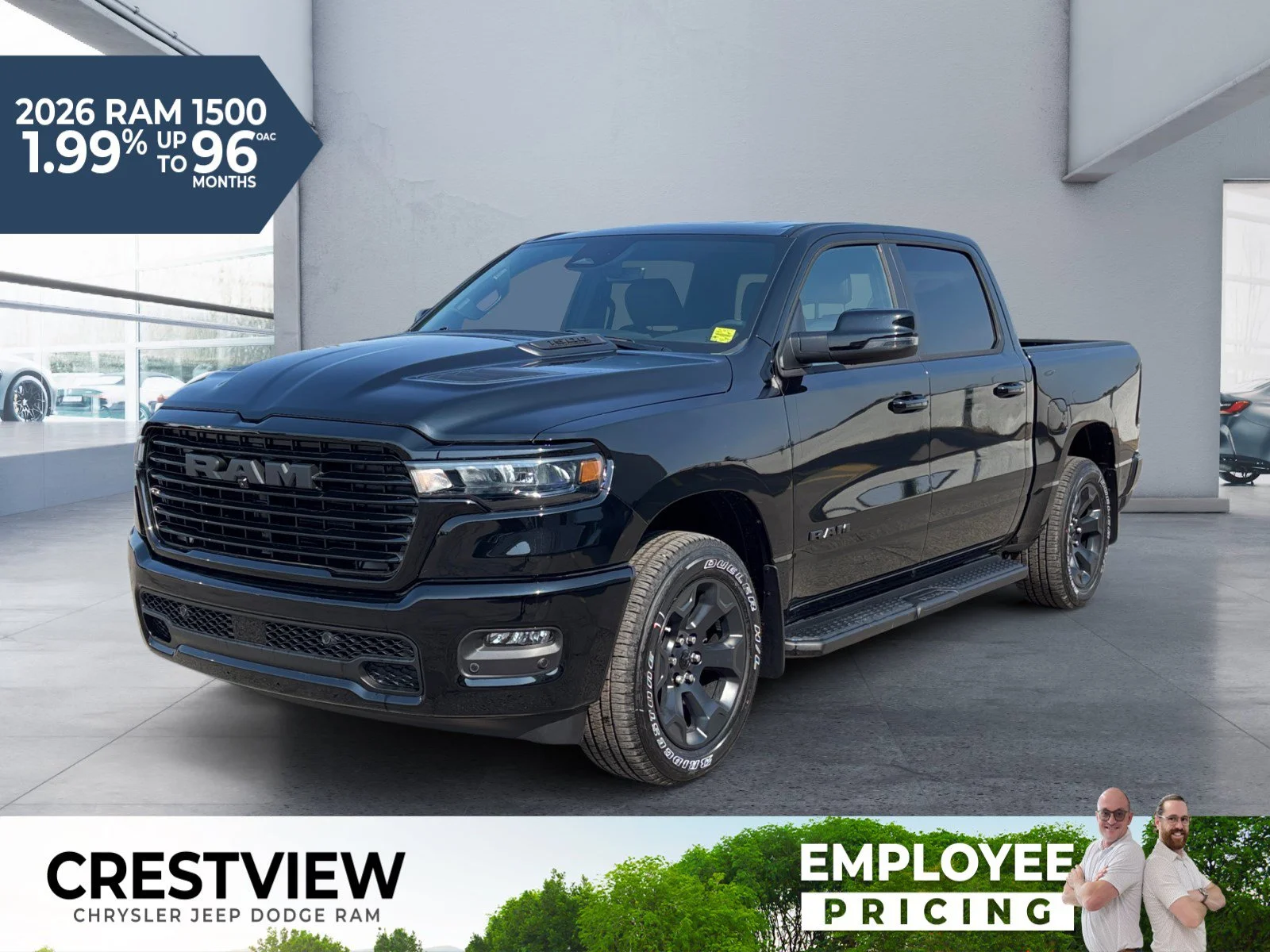 New 2026 Diamond Blk Crystal Pearl Ram Sport image 1